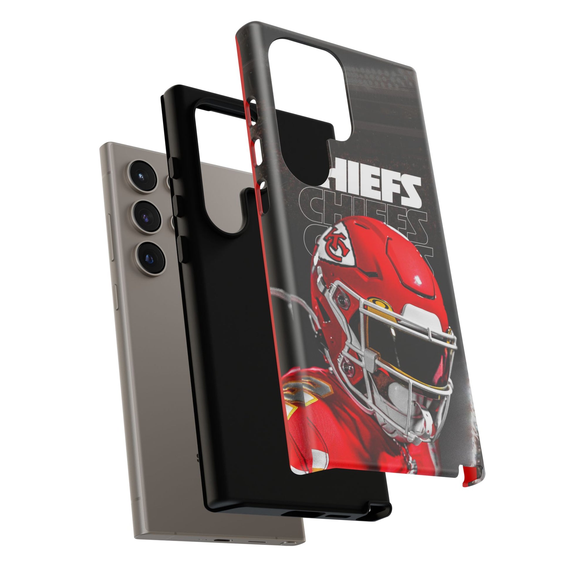 Kansas City Chiefs Football Helmet Logo Tough Cases for iPhones, Samsung, and Pixel