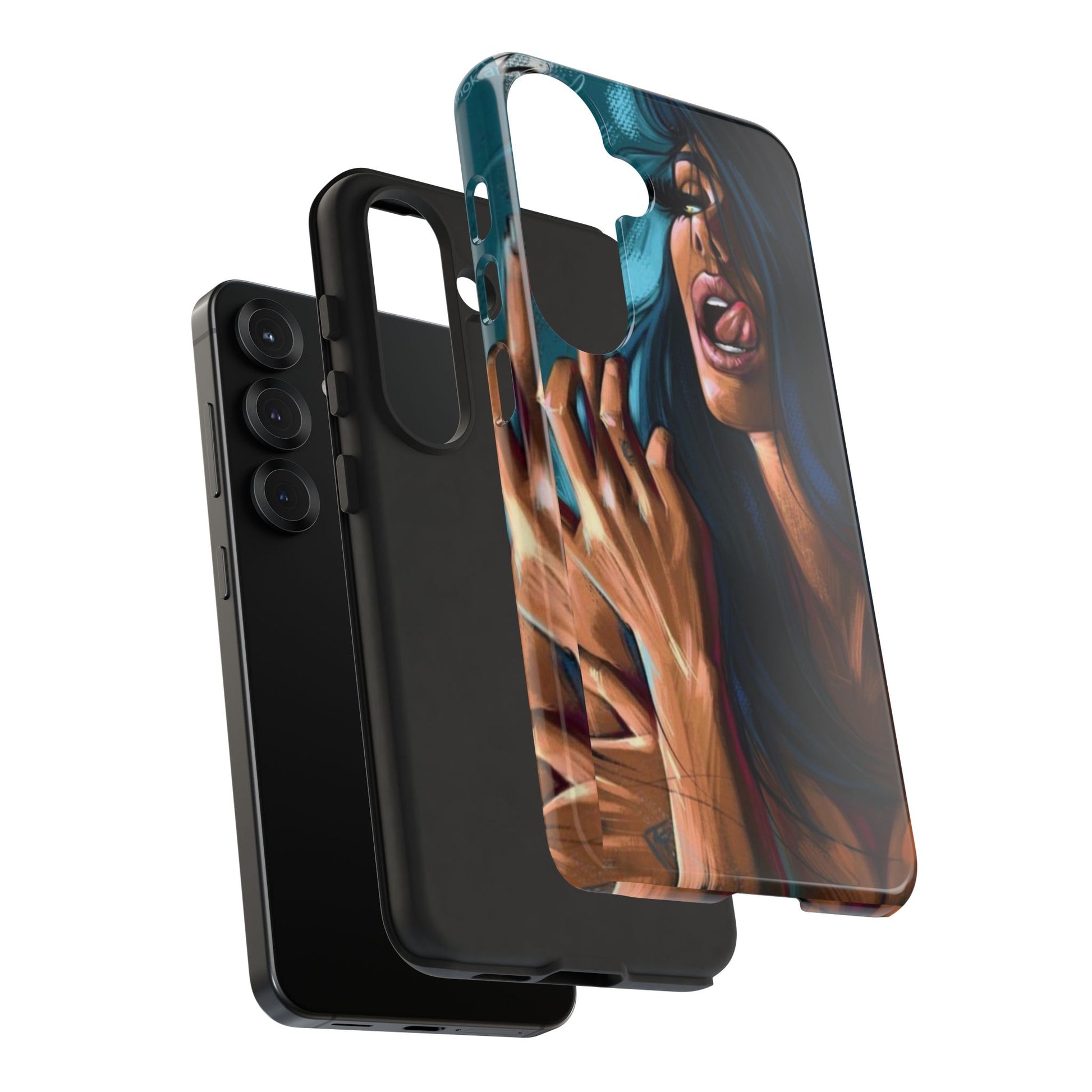 Tough Girl Theme Urban Design Cases for iPhones, Samsung, and Pixel