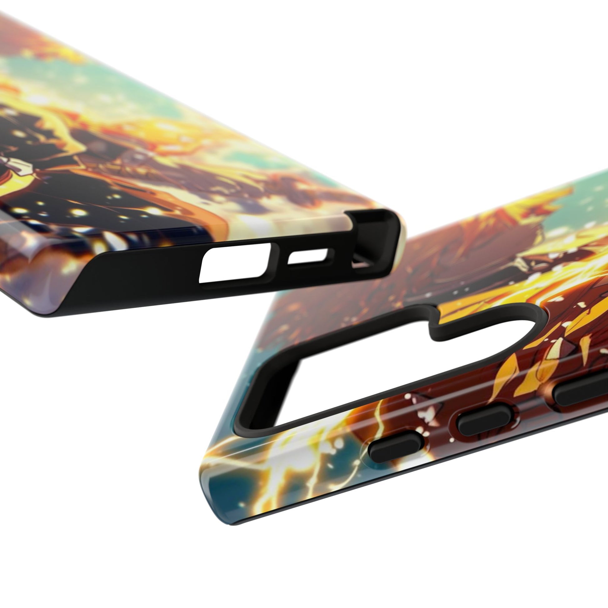 Demon Slayer Zenitsu Anime Theme Phone Case, Tough Cases for iPhones, Samsung, and Pixel