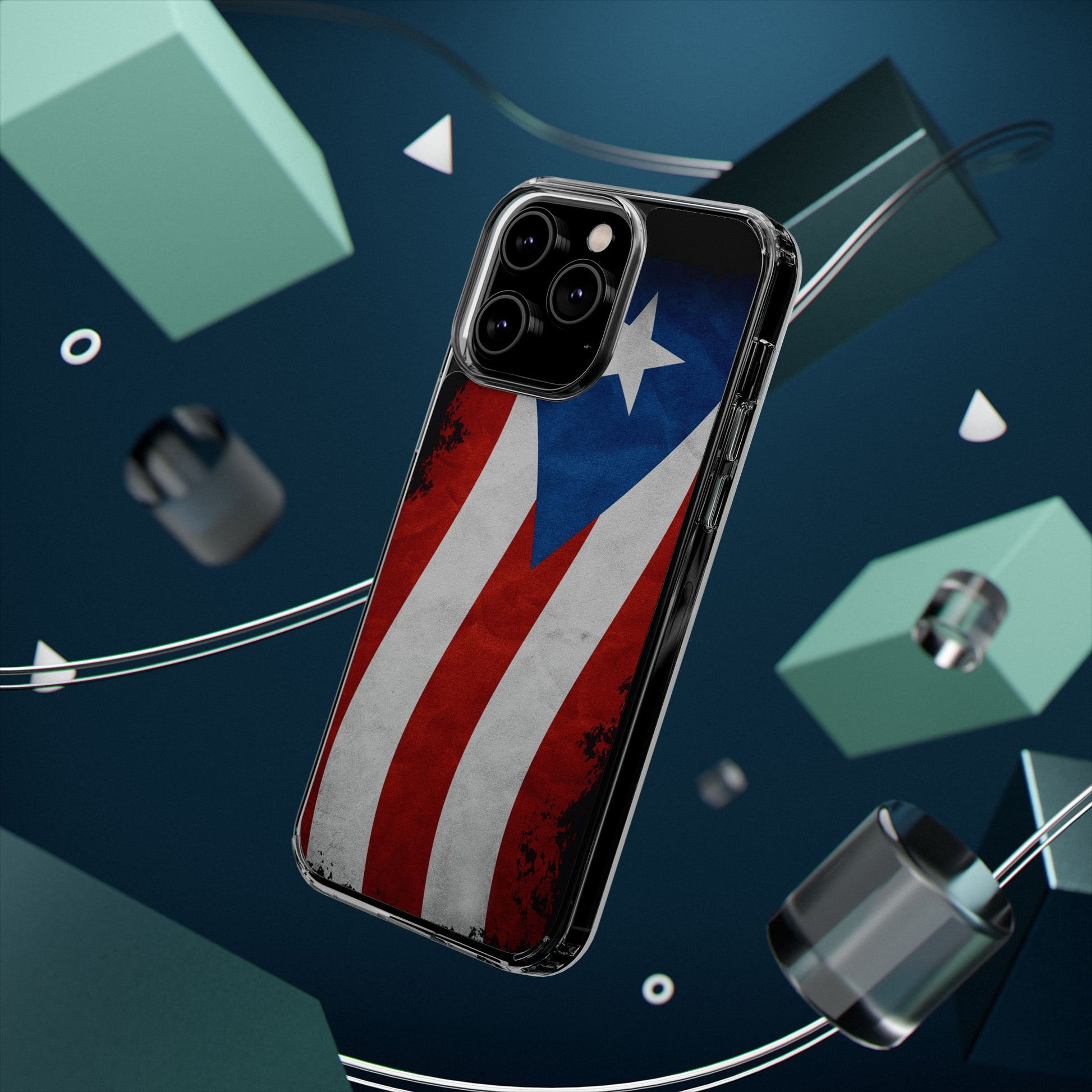 Puerto Rican Flag Art Inspired Iphone and Samsung Protective case