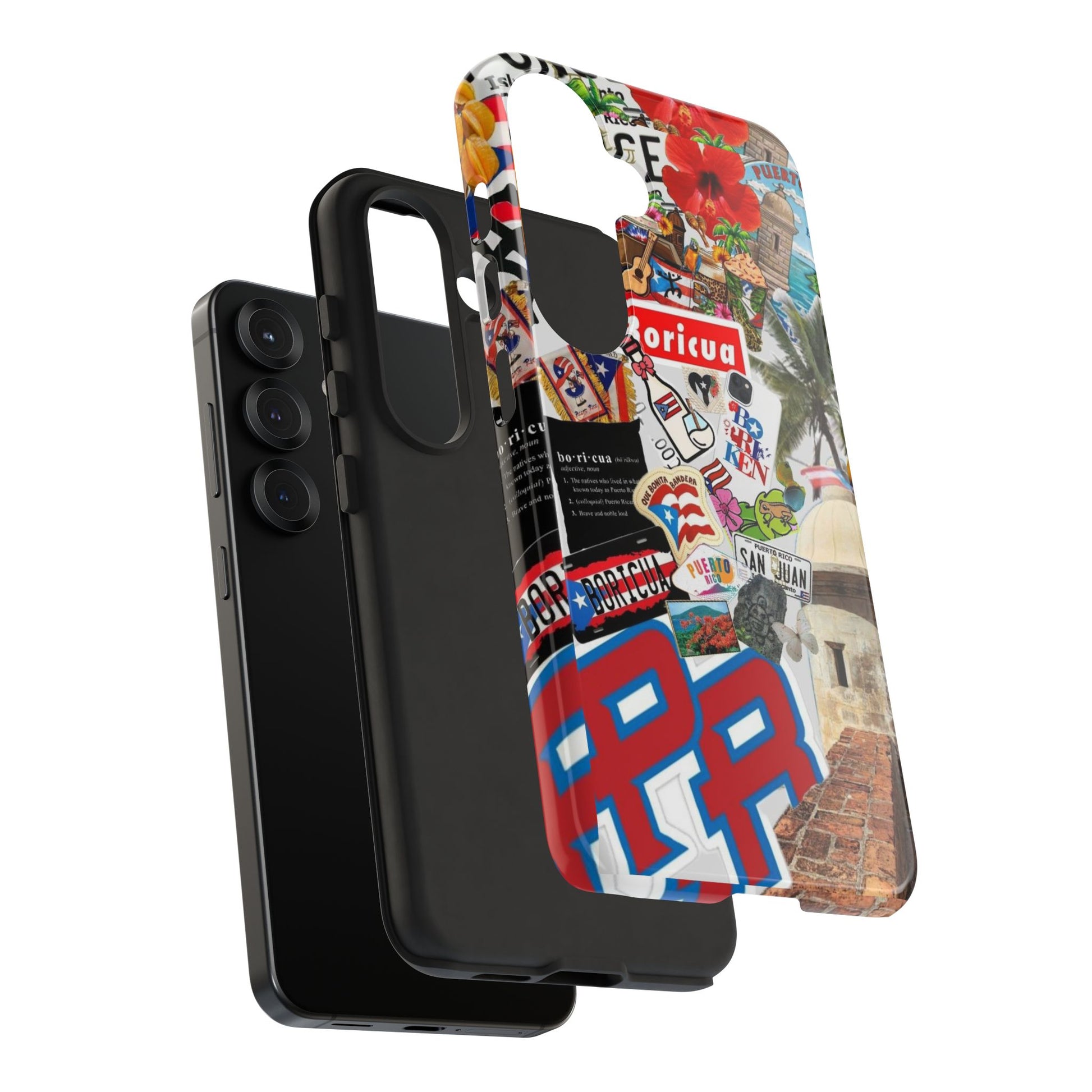 Puerto Rico Boricua Art Tough Cases for iPhones, Samsung, and Pixel