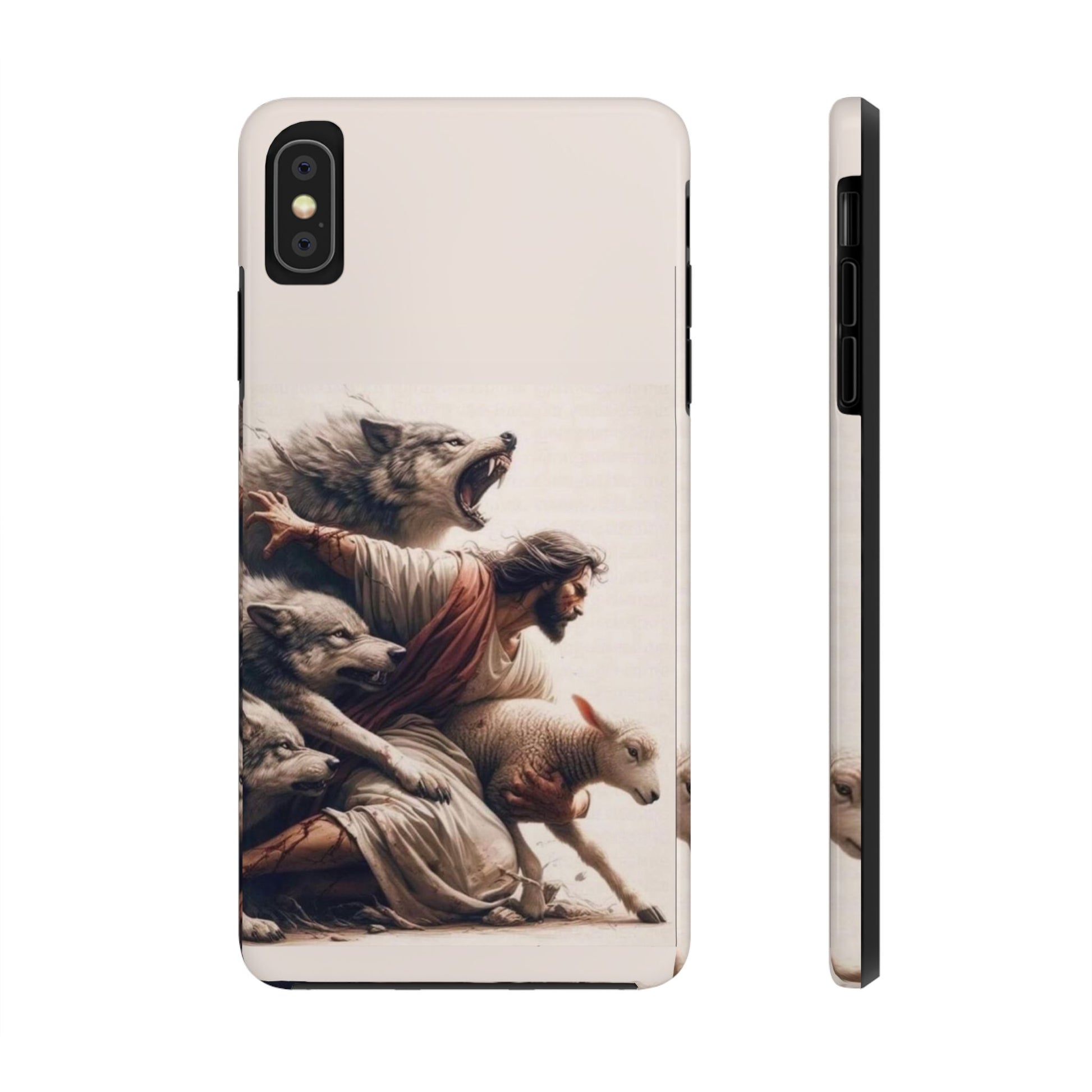 Jesus x Wolves Christian Themed Tough Phone Cases for Iphones & Samsung Phones
