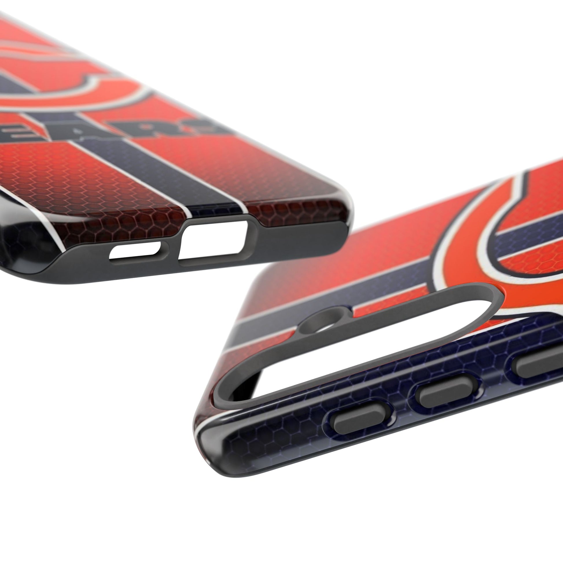 Chicago Bears Stripes Football Phone Case, Tough Cases for iPhones, Samsung, and Pixel