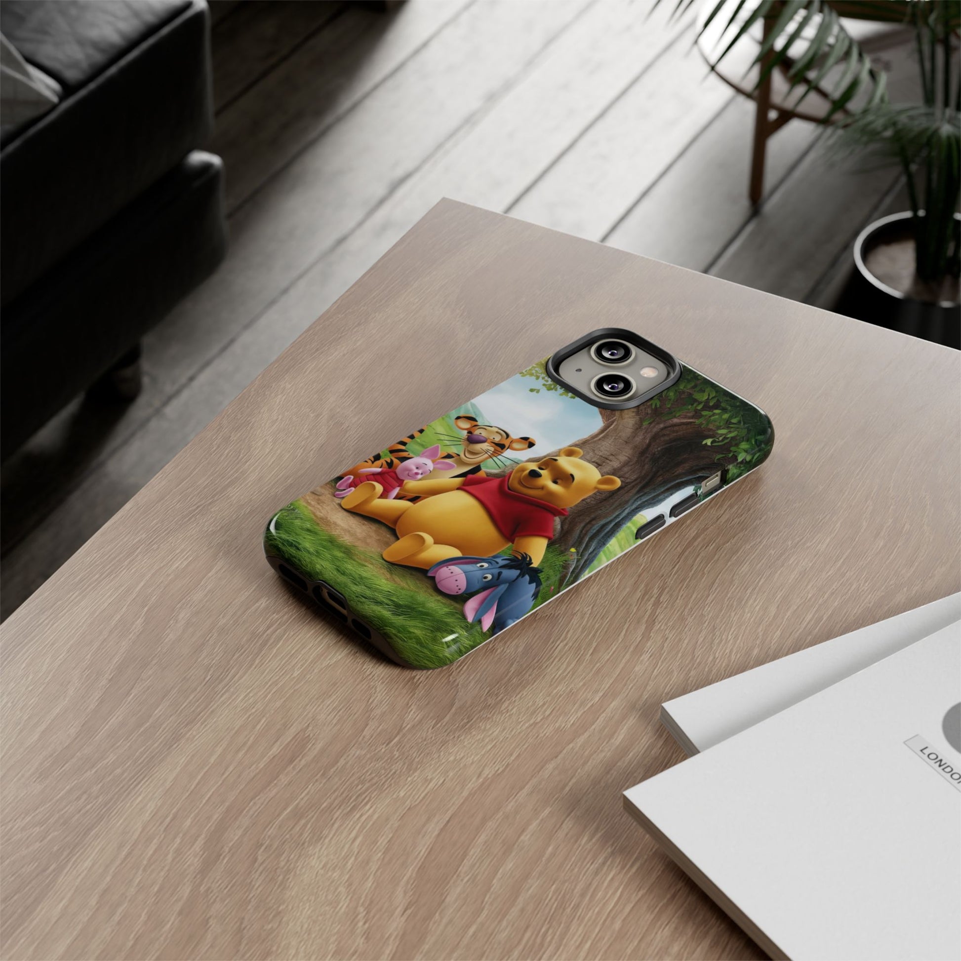 Cute Pooh Bear Phone Case, Tough Cases, Disney Phone for iPhones, Samsung, and Pixel