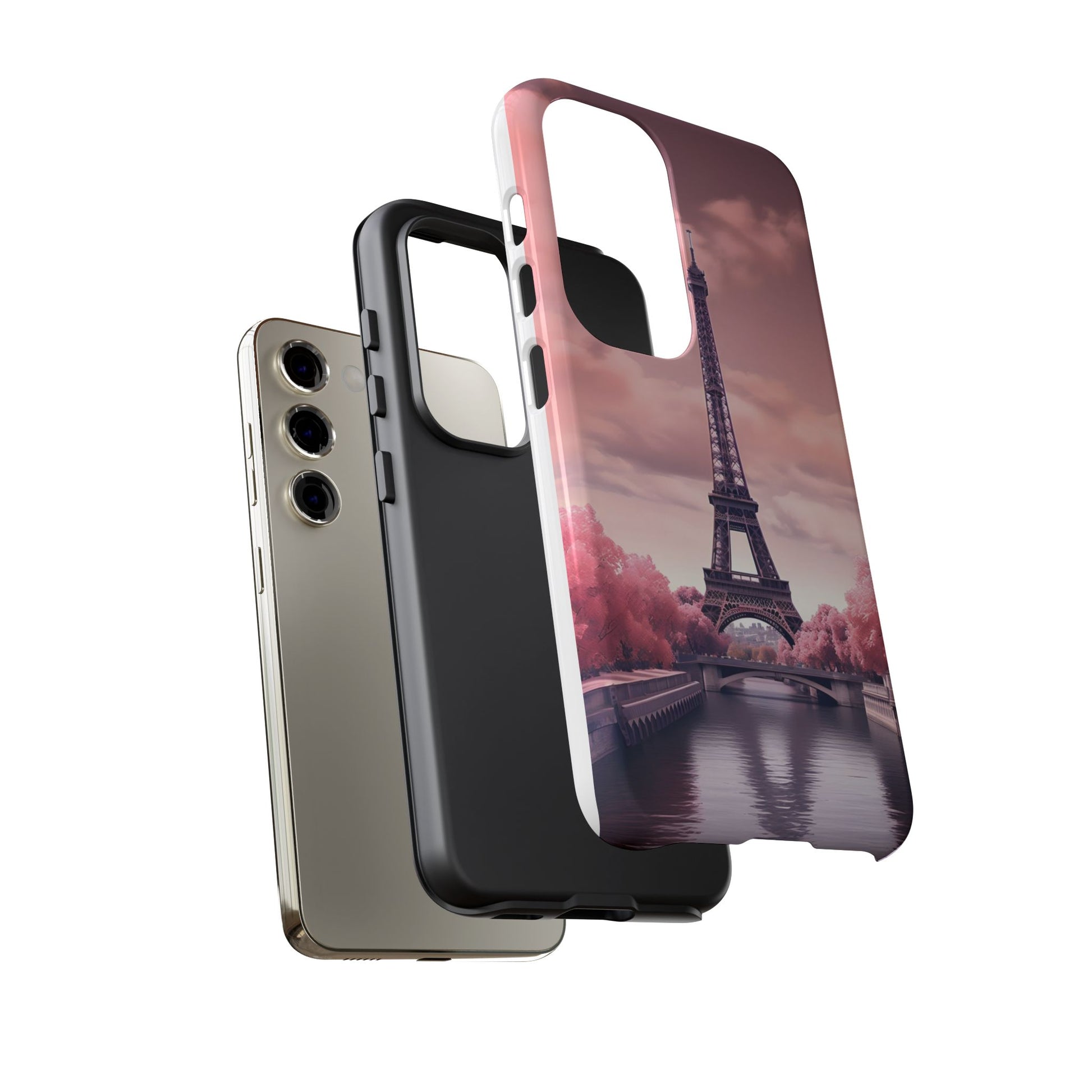 Eiffel Tower Paris Tough Cases for iPhones, Samsung, and Pixel