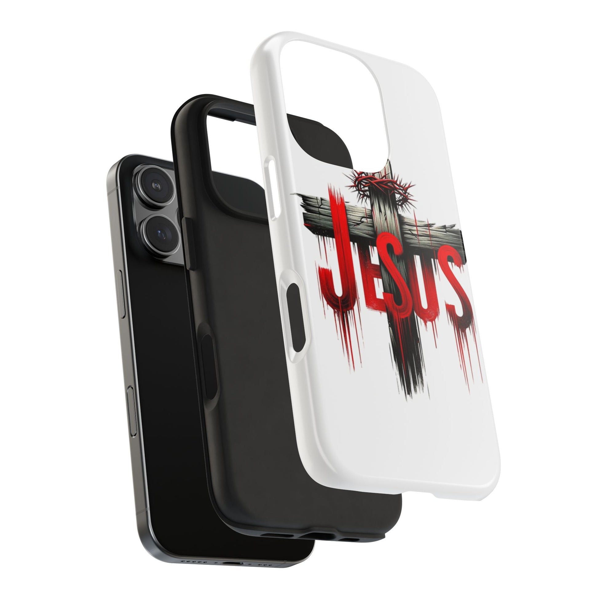 Jesus Cross and Crown Christian Theme Phone Cases for iPhones & Samsung Phones