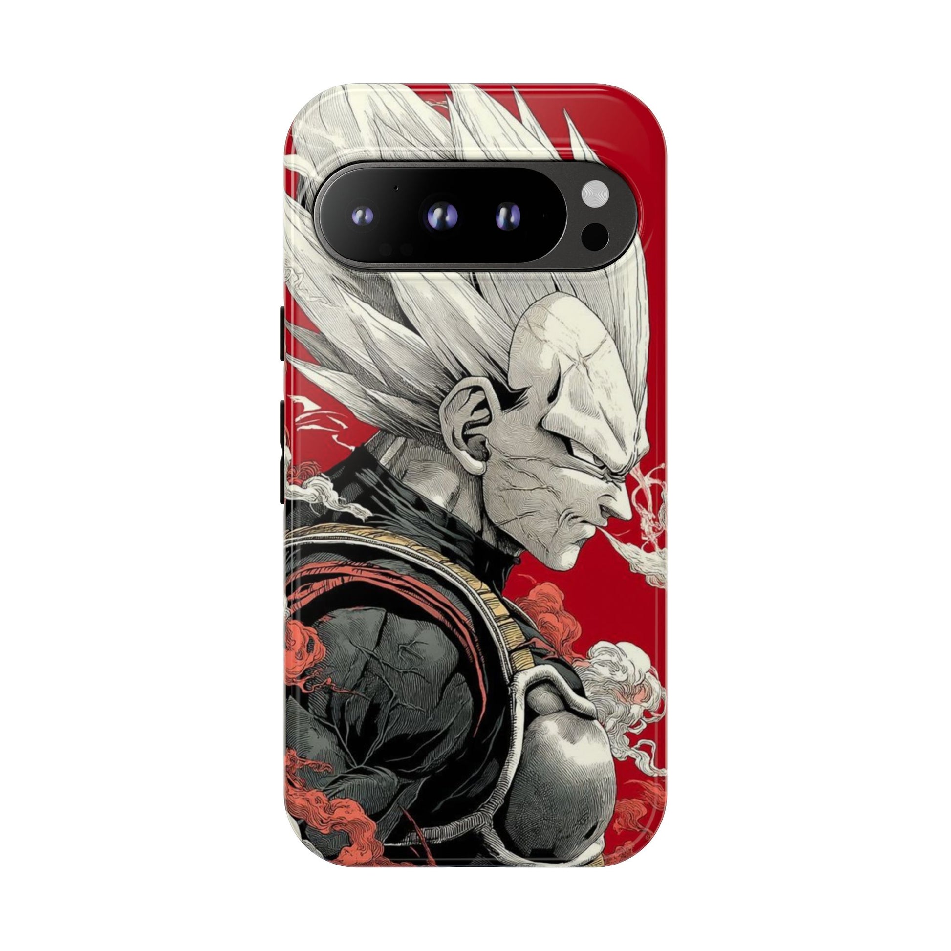 Dragon Ball Z Vegeta Anime Tough Cases for iPhones, Samsung, and Pixel