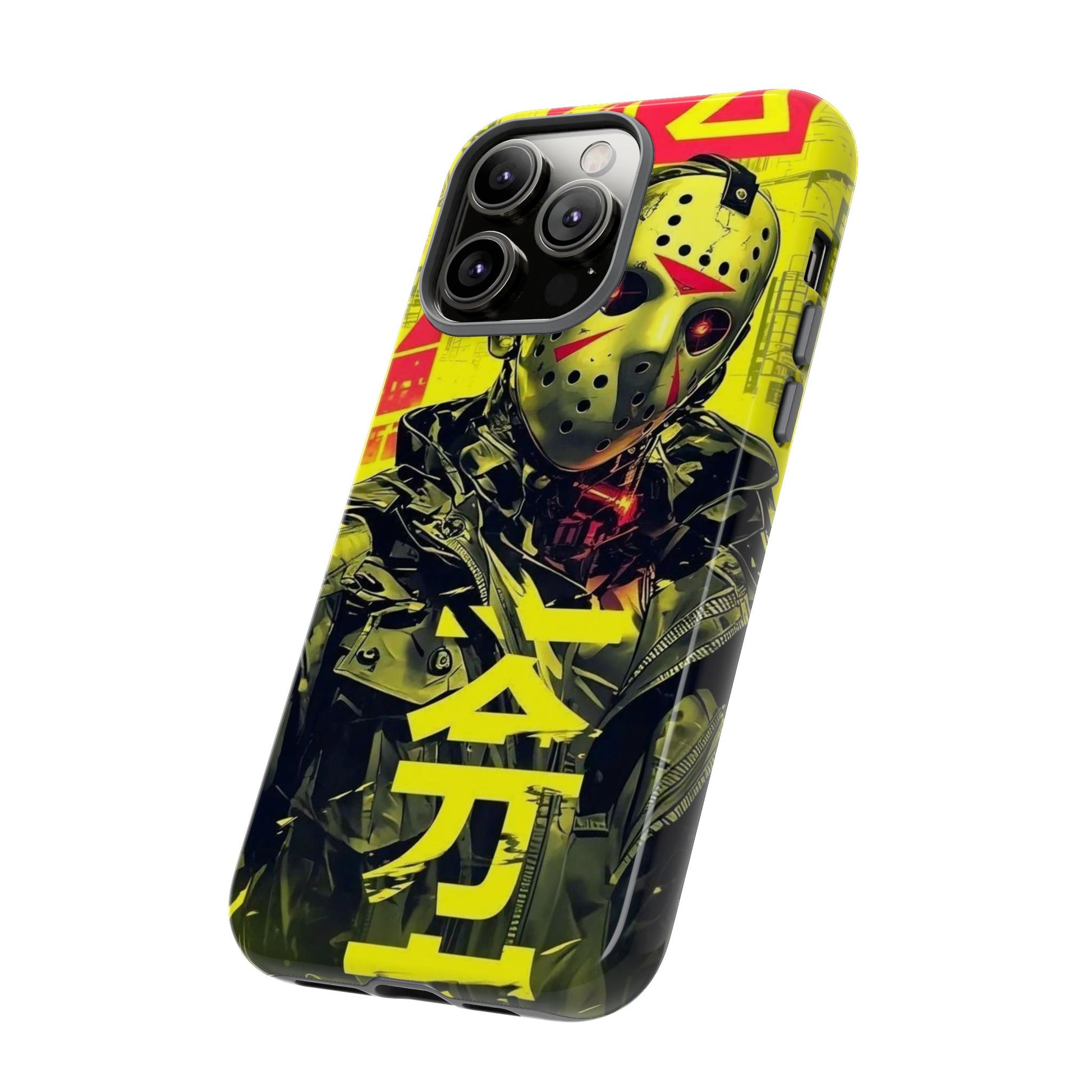 Cyberpunk X Jason Voorhees Tough Cases for iPhones, Samsung, and Pixel