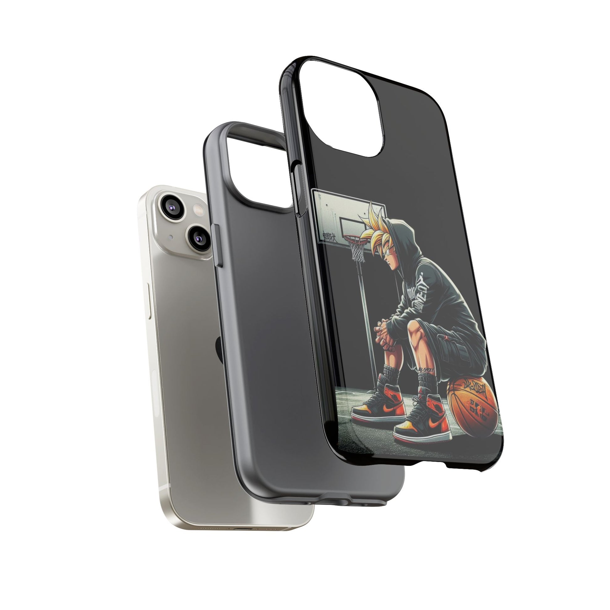 Son Goku Basketball Tough Cases for iPhones, Samsung, and Pixel