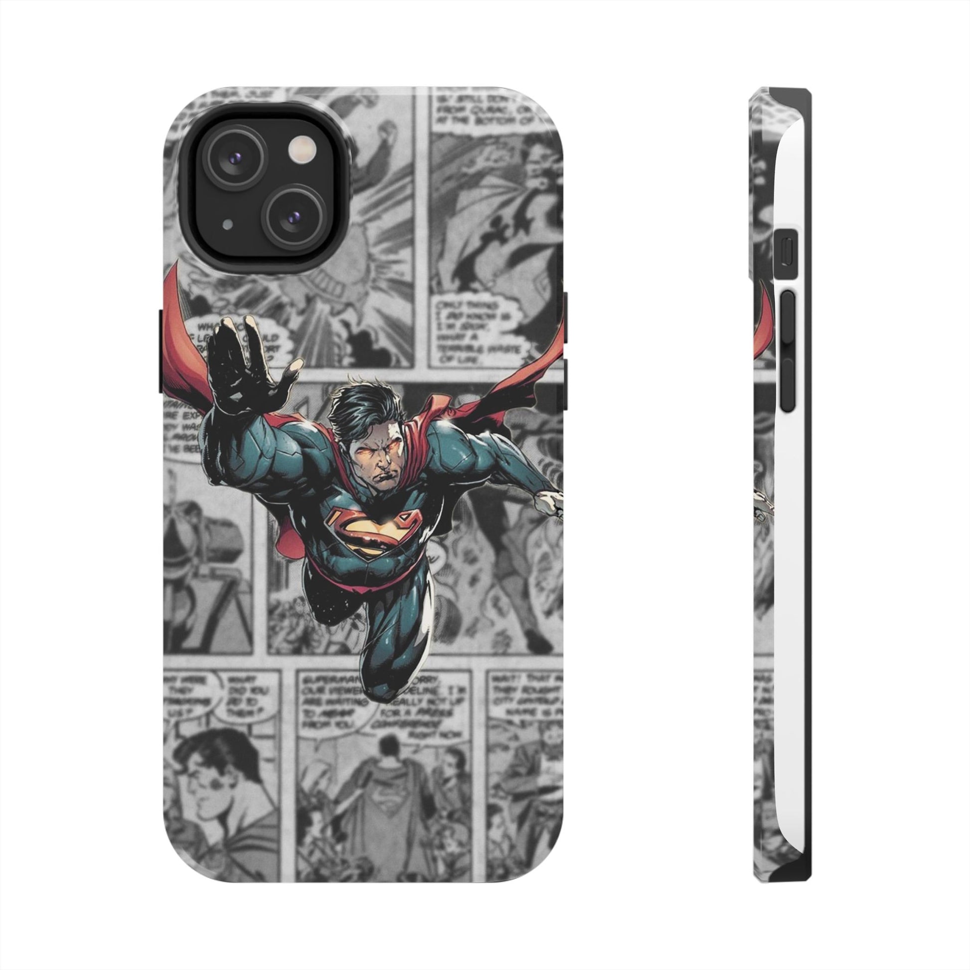 Superman Comic Book Page Theme Phone Cases for Iphones & Samsung Phones