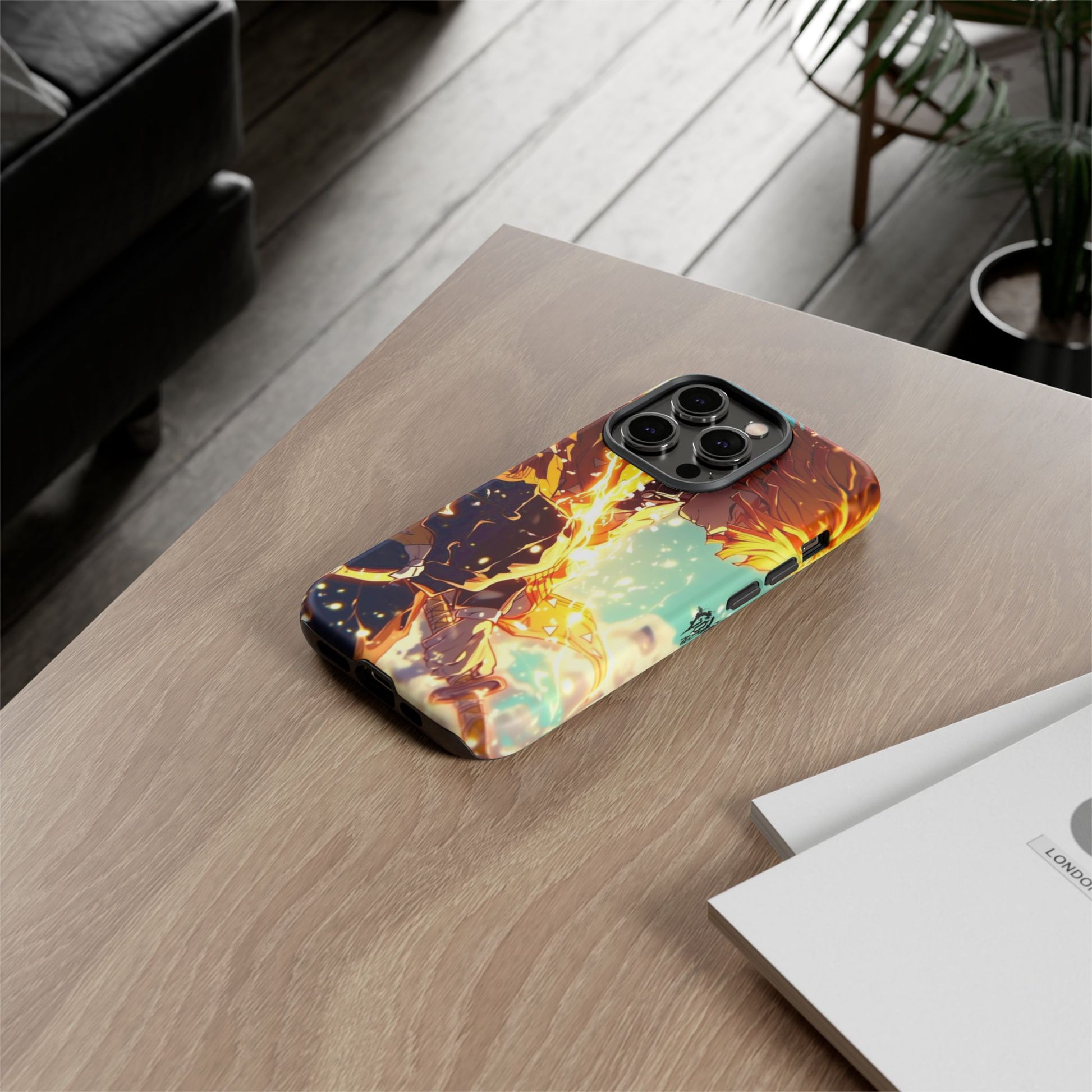 Demon Slayer Zenitsu Anime Theme Phone Case, Tough Cases for iPhones, Samsung, and Pixel