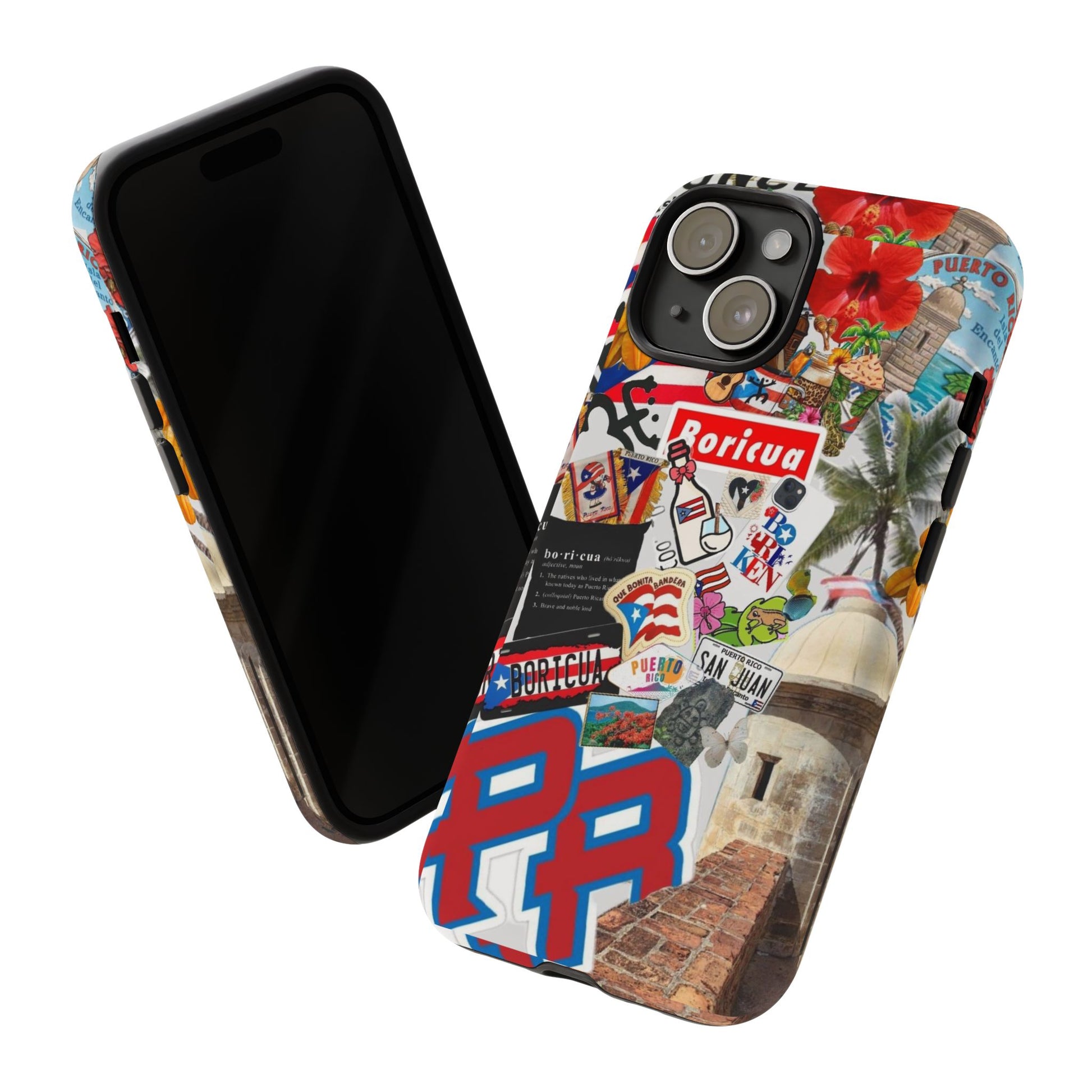 Puerto Rico Boricua Art Tough Cases for iPhones, Samsung, and Pixel