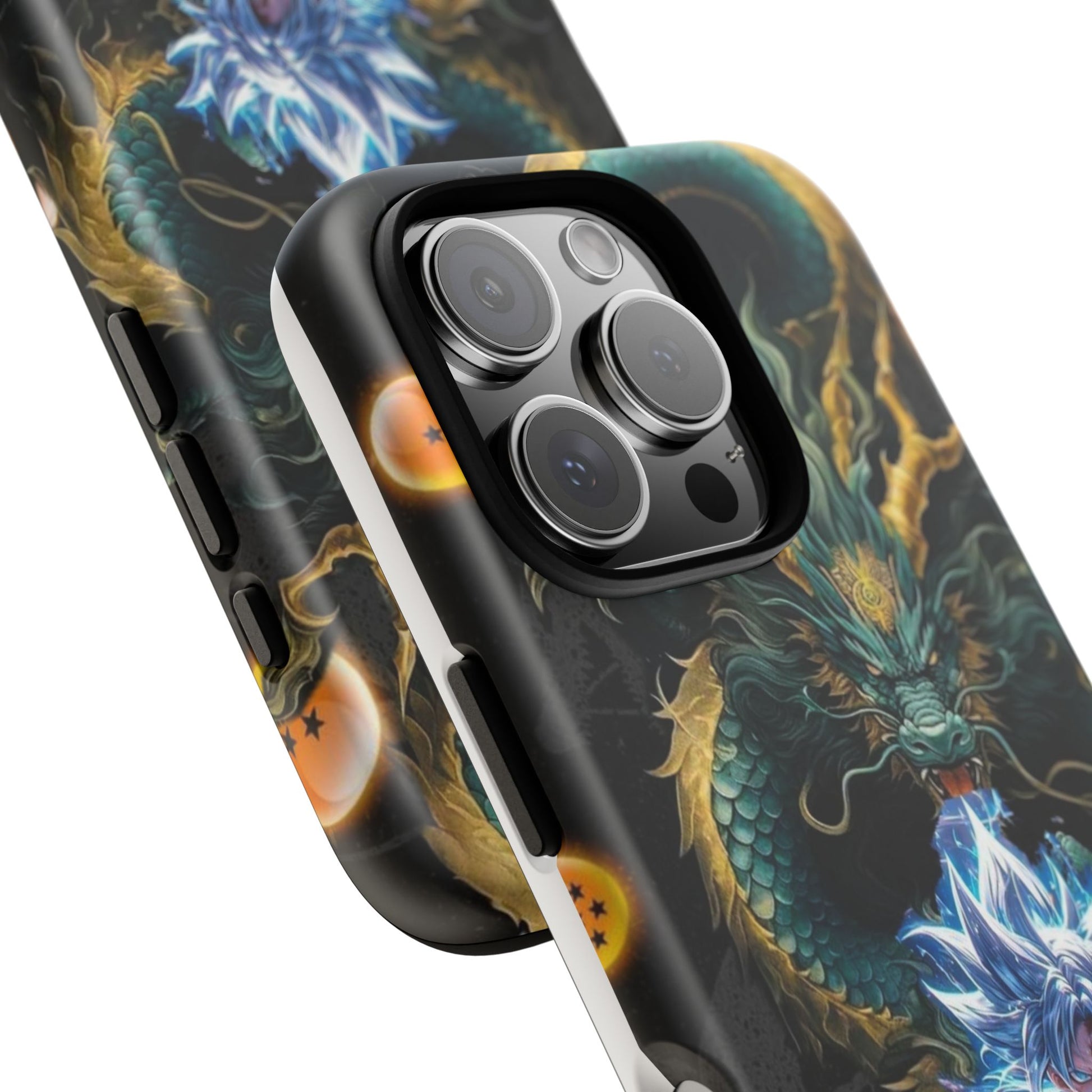 Anime Goku x Shenron Dragonball Z Tough Cases for iPhones, Samsung, and Pixel