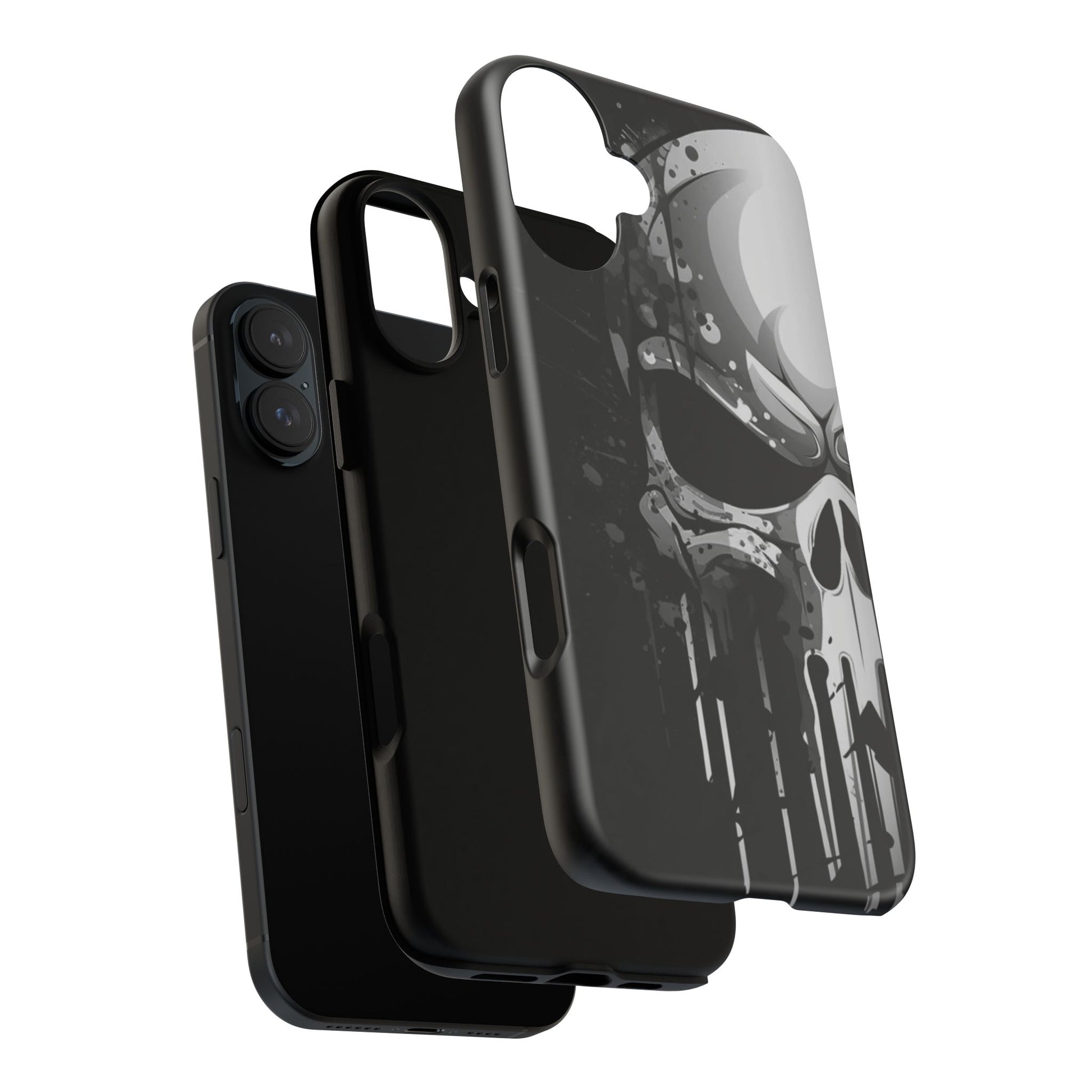 Punisher Skull Tough Cases for iPhones, Samsung, and Pixel