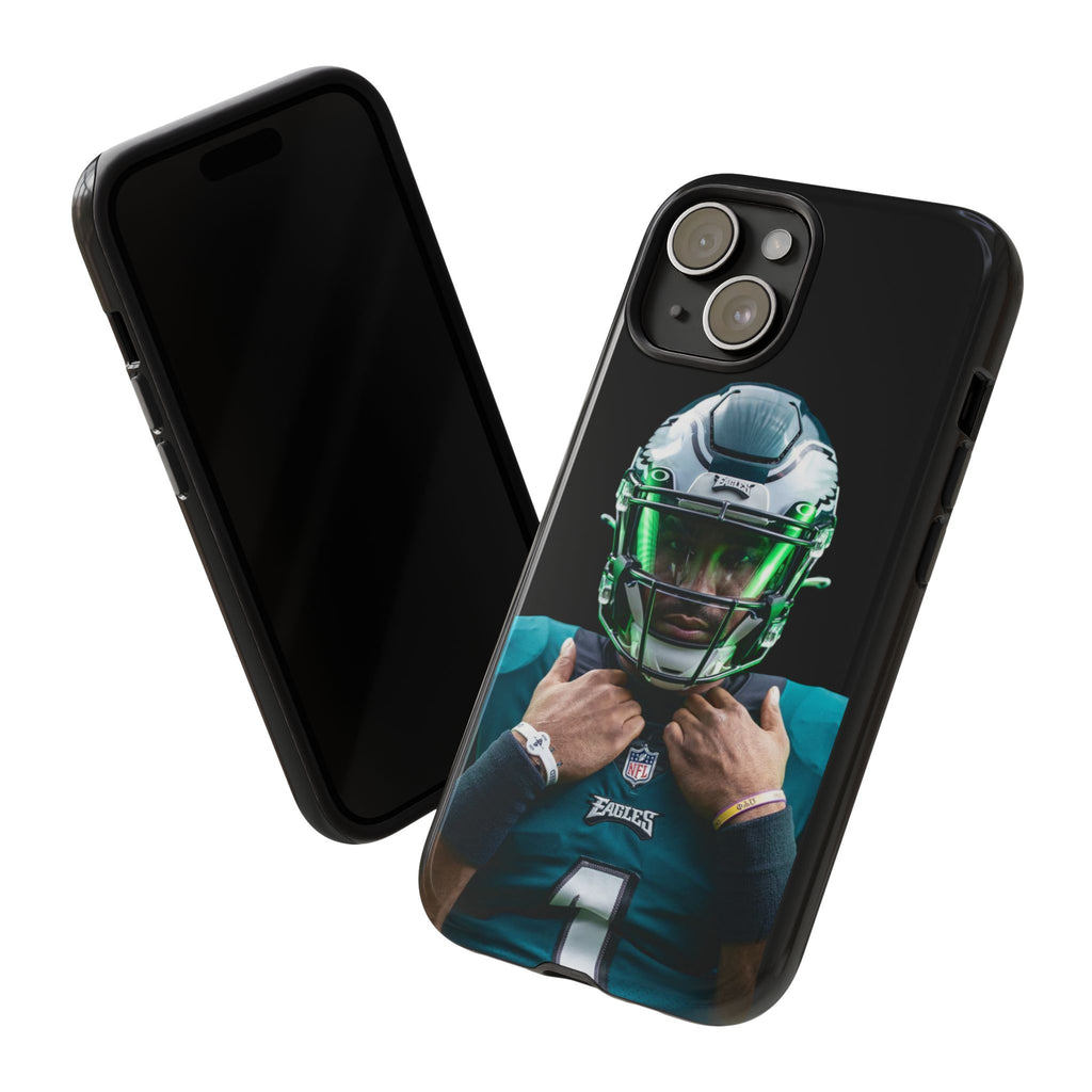 Eagles Football Jalen Hurts Tough Cases for iPhones, Samsung, and Pixel