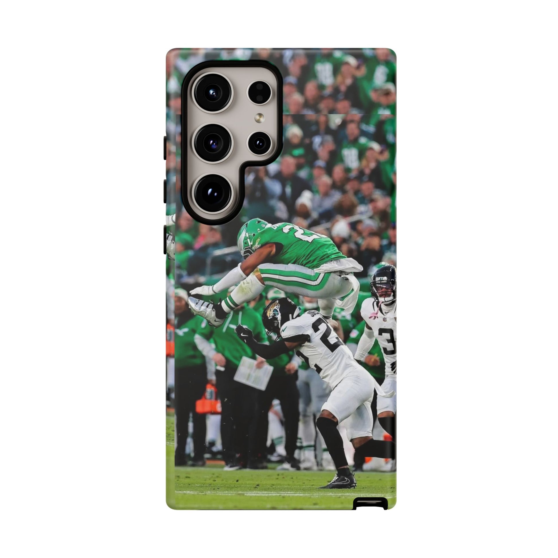 Saquon Barkley The Huddle Eagles Football Tough Cases for iPhones, Samsung, and Pixel