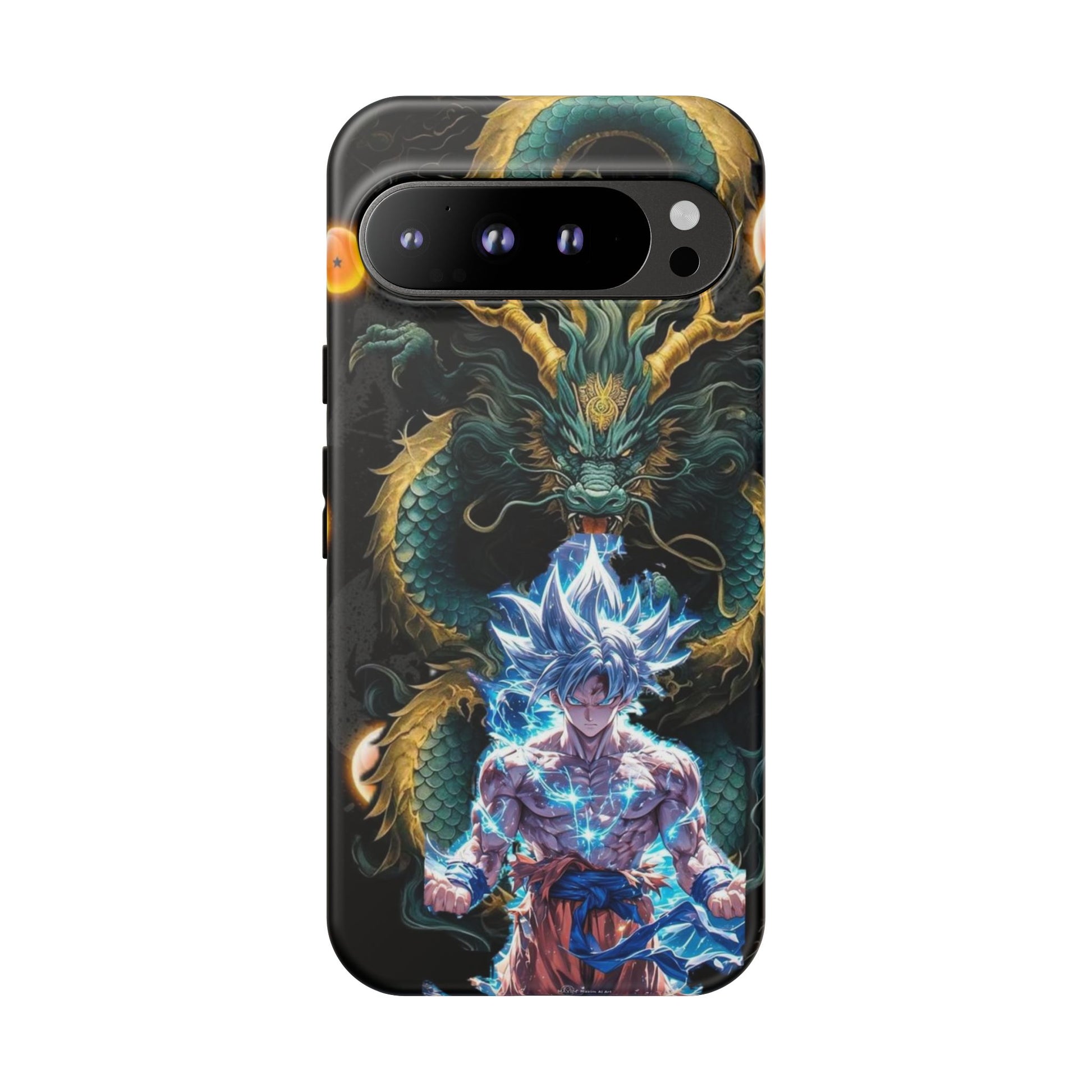 Anime Goku x Shenron Dragonball Z Tough Cases for iPhones, Samsung, and Pixel