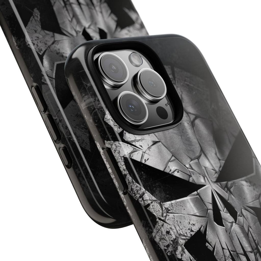 The Punisher Logo Art Tough Cases for iPhones, Samsung, and Pixel