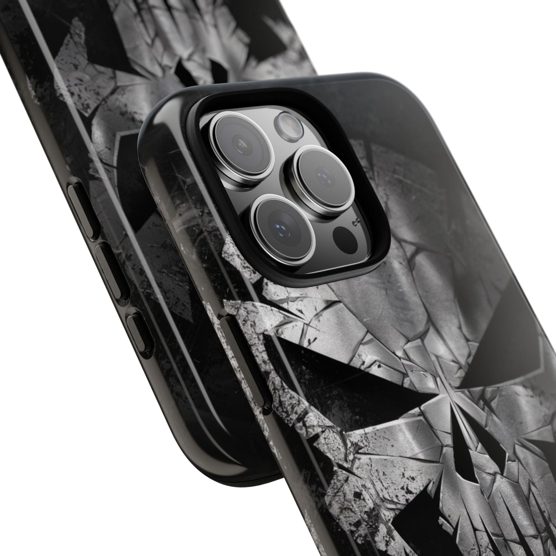 The Punisher Logo Art Tough Cases for iPhones, Samsung, and Pixel