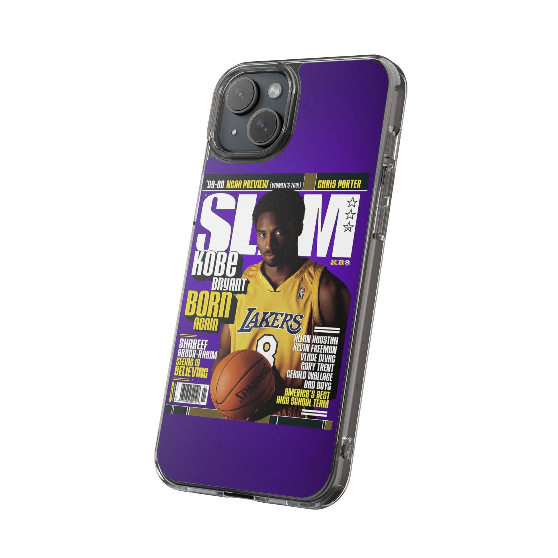 SLAM Cover Kobe Basketball Inspired design Clear Phone Cases