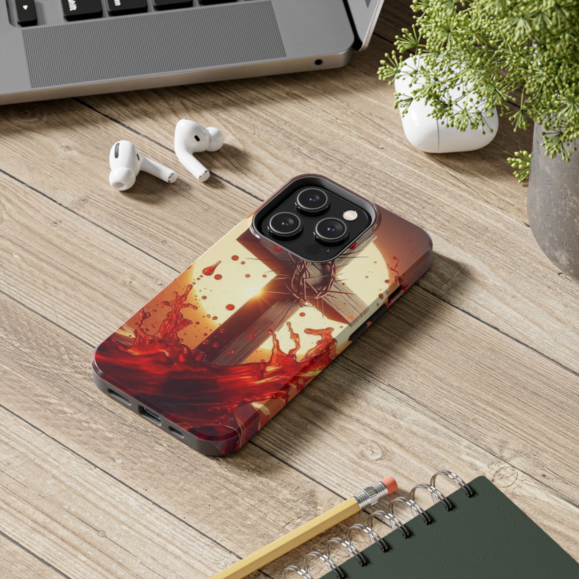 Blood of Christ Christian Theme Phone Cases for iPhones & Samsung Phones