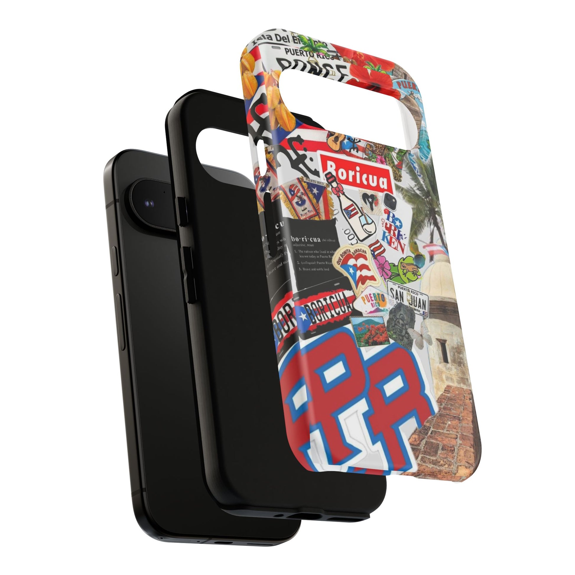 Puerto Rico Boricua Art Tough Cases for iPhones, Samsung, and Pixel