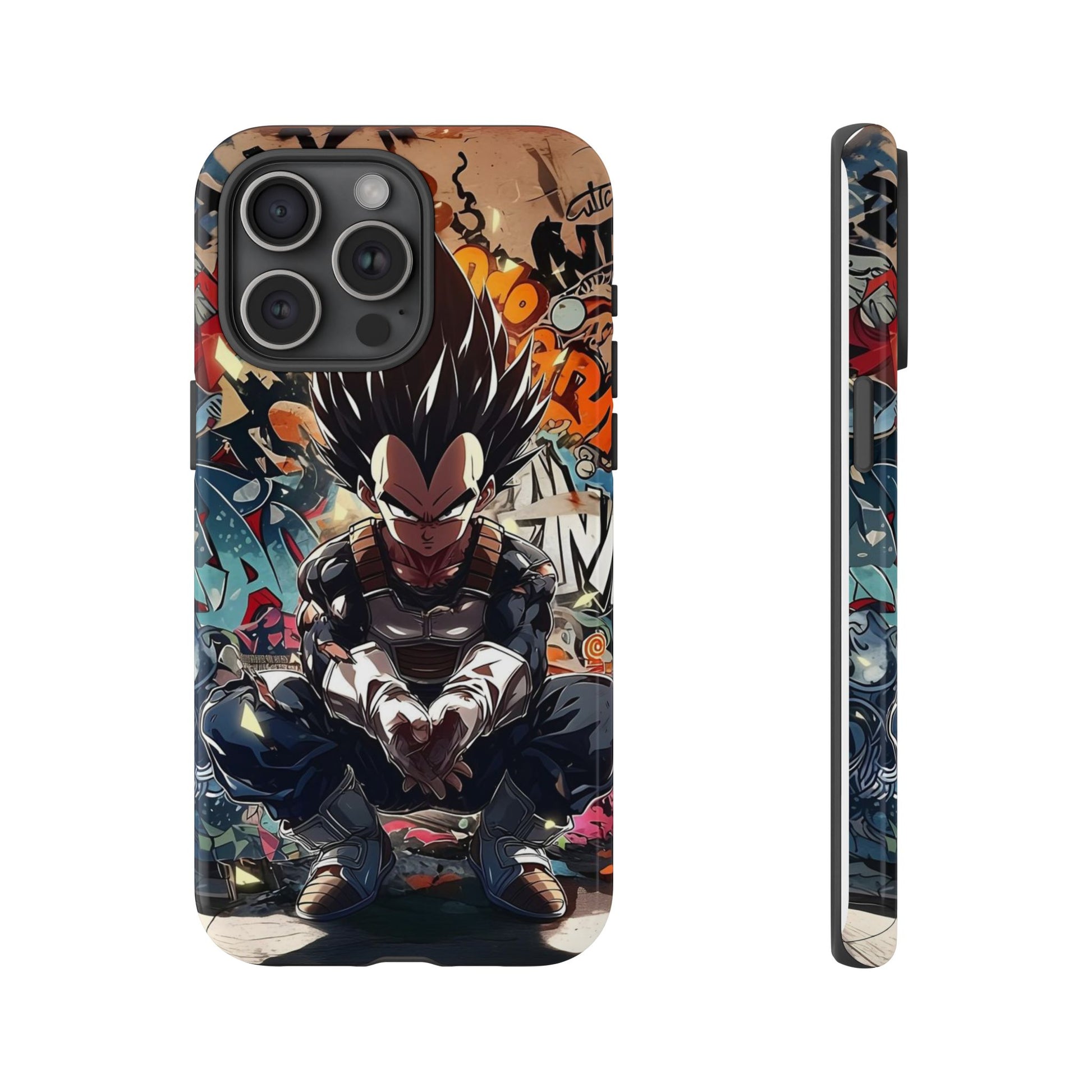 Anime Vegeta Dragon ball Z Tough Cases for iPhones, Samsung, and Pixel