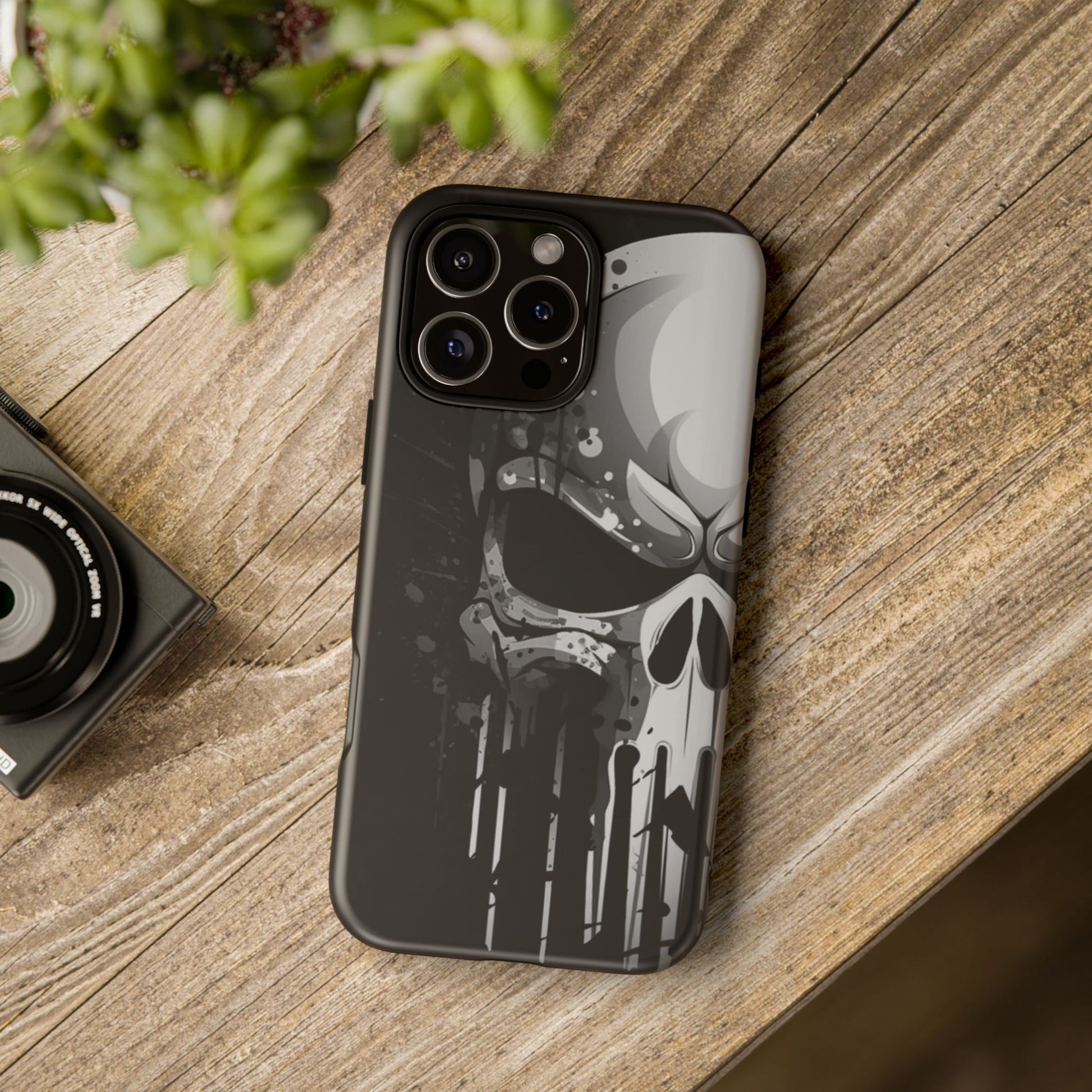 Punisher Skull Tough Cases for iPhones, Samsung, and Pixel