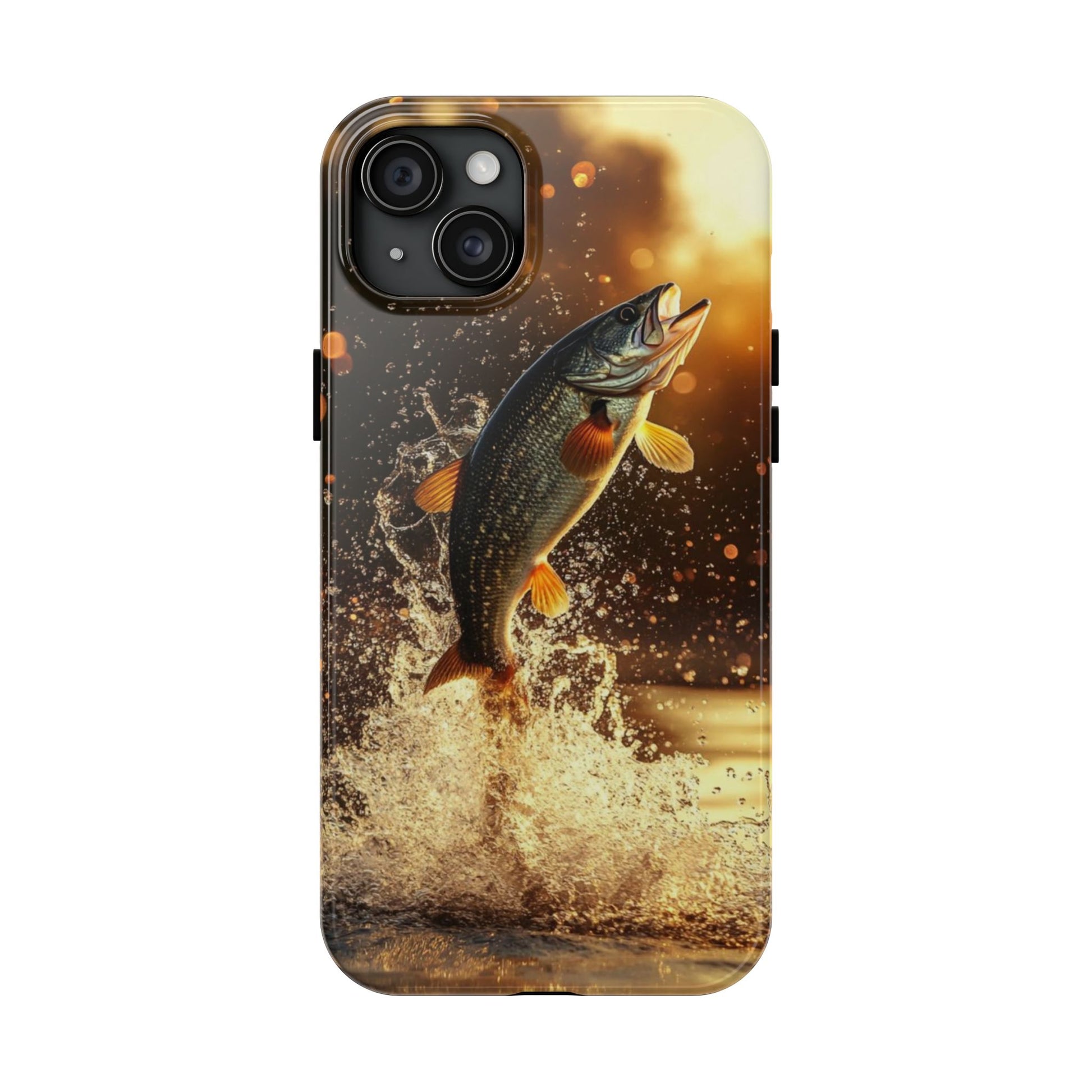 Jumping Bass Fish Theme Phone Cases for iPhones & Samsung Phones