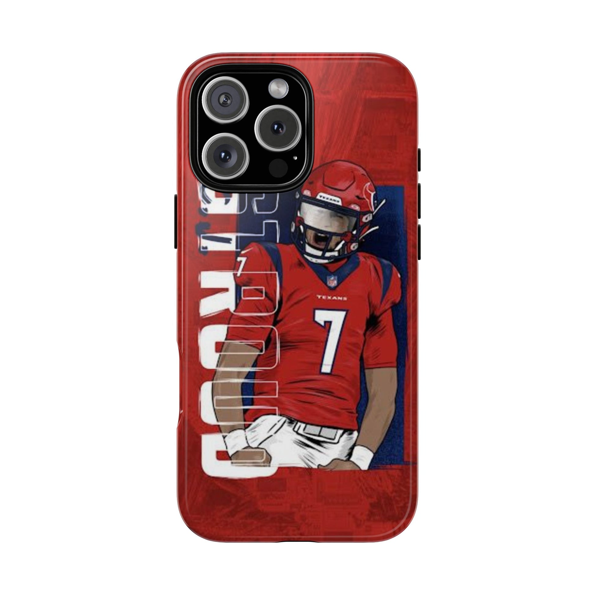 Houston Texans Football CJ Stroud Tough Cases for iPhones, Samsung, and Pixel
