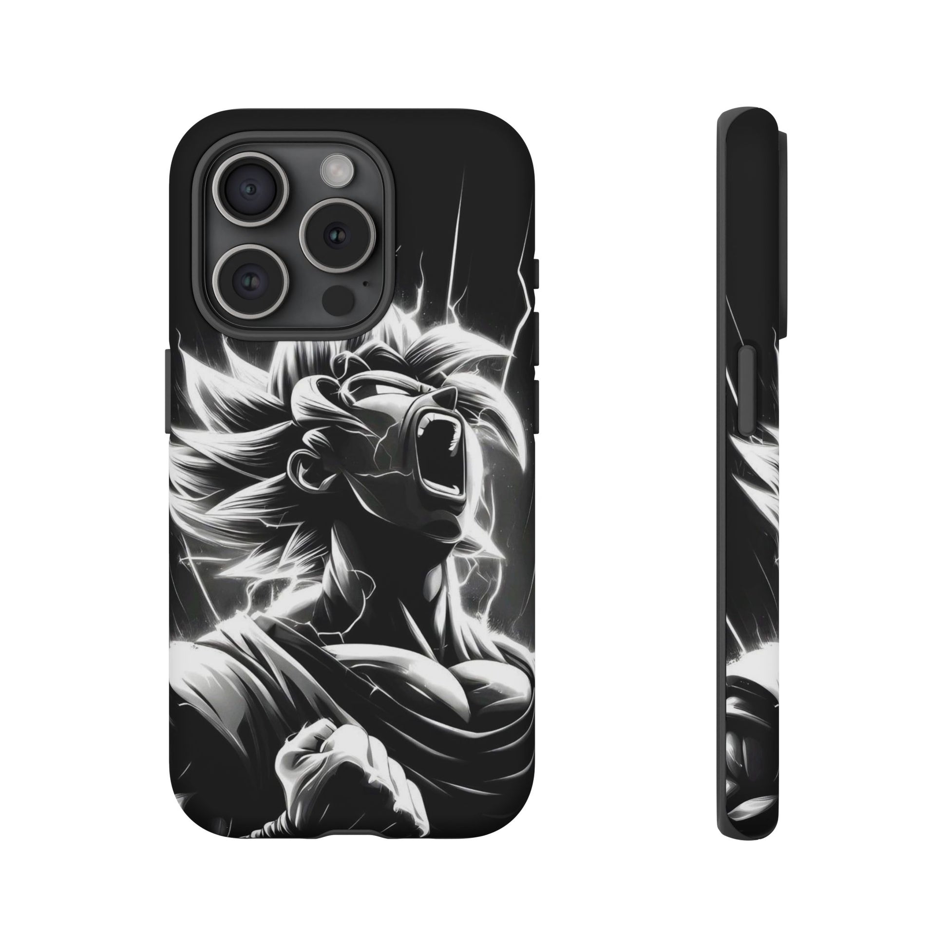 Anime Saiyan Rage Dragon ball Z Tough Cases for iPhones, Samsung, and Pixel