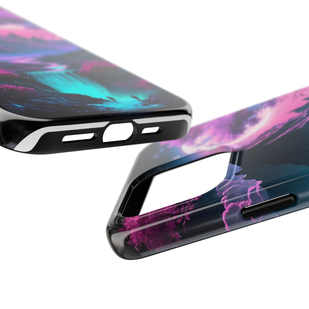 Cherry Blossoms in Japan Themed Tough Phone Cases for Iphones & Samsung Phones