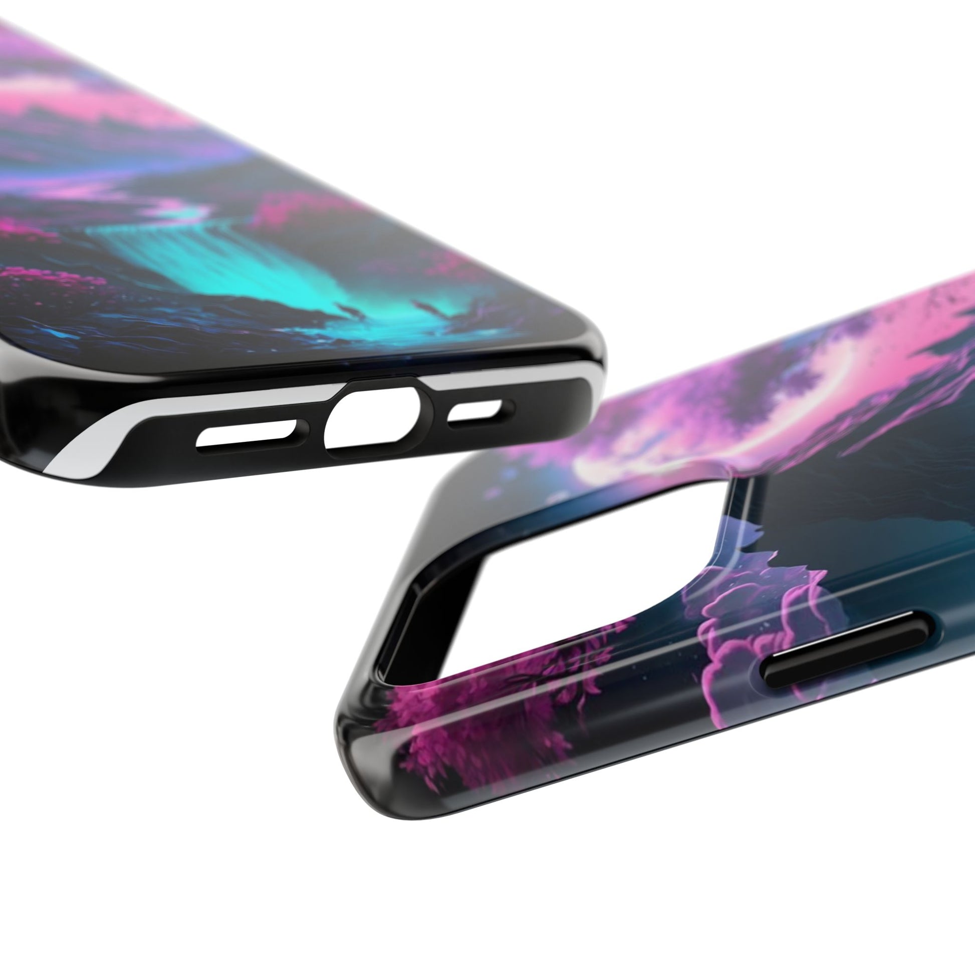 Cherry Blossoms in Japan Themed Tough Phone Cases for Iphones & Samsung Phones