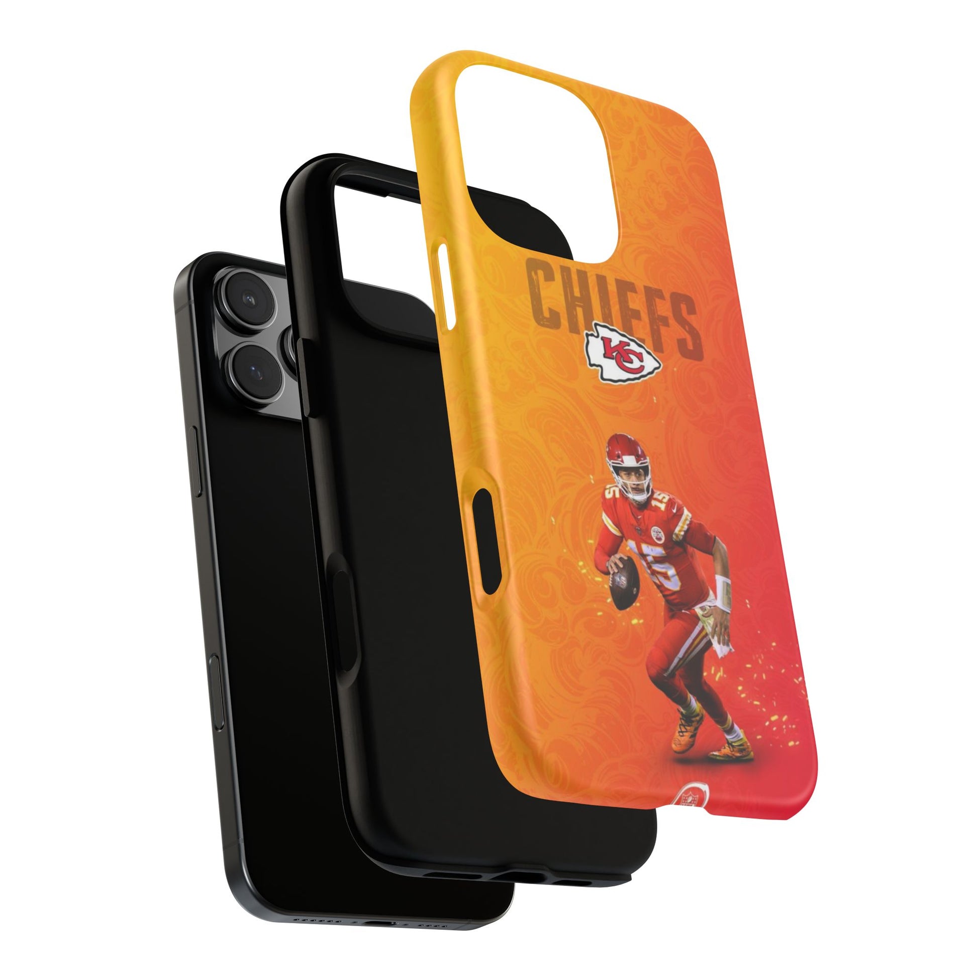 Kansas City Chiefs Patrick Mahomes Football Tough Cases for iPhones, Samsung, and Pixel
