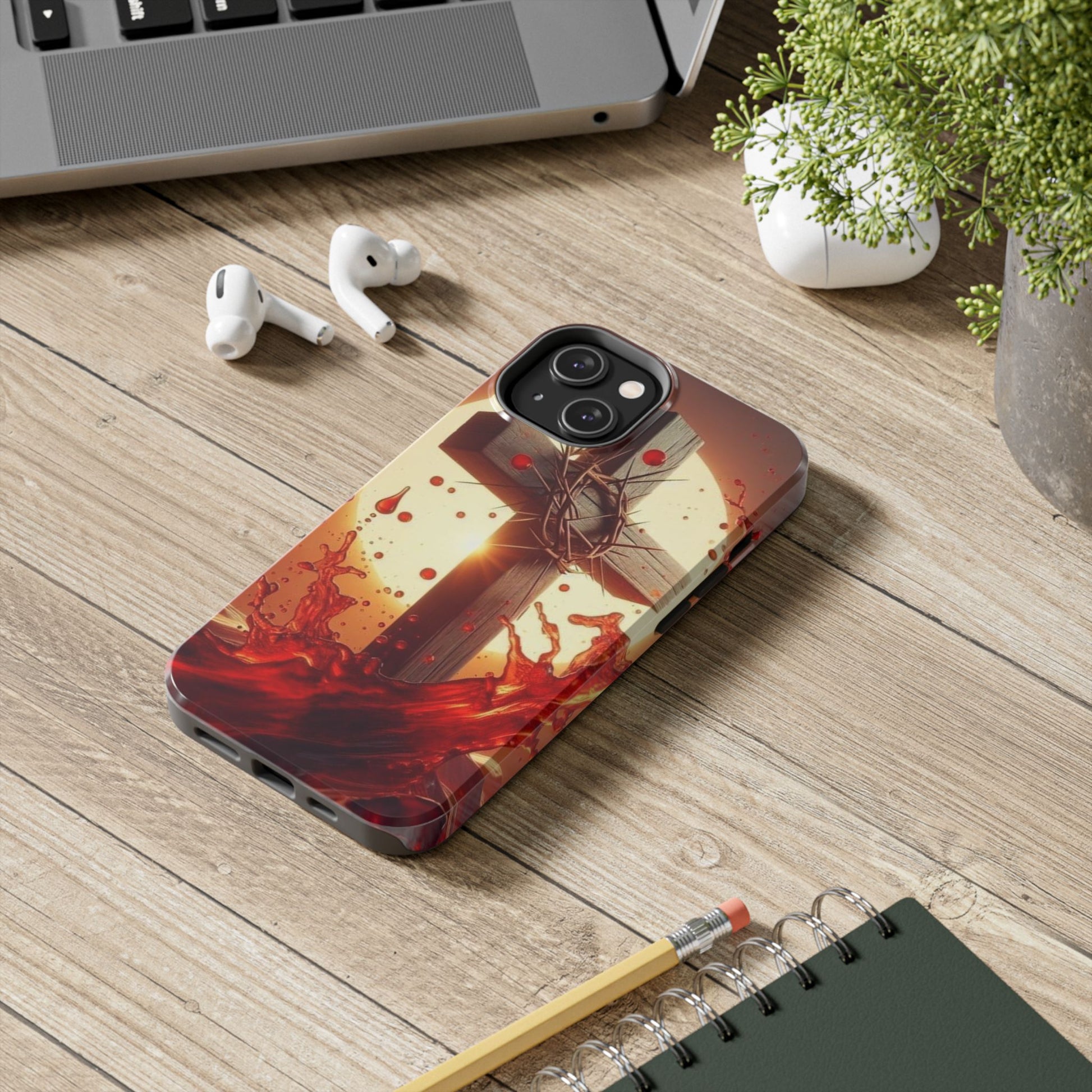 Blood of Christ Christian Theme Phone Cases for iPhones & Samsung Phones