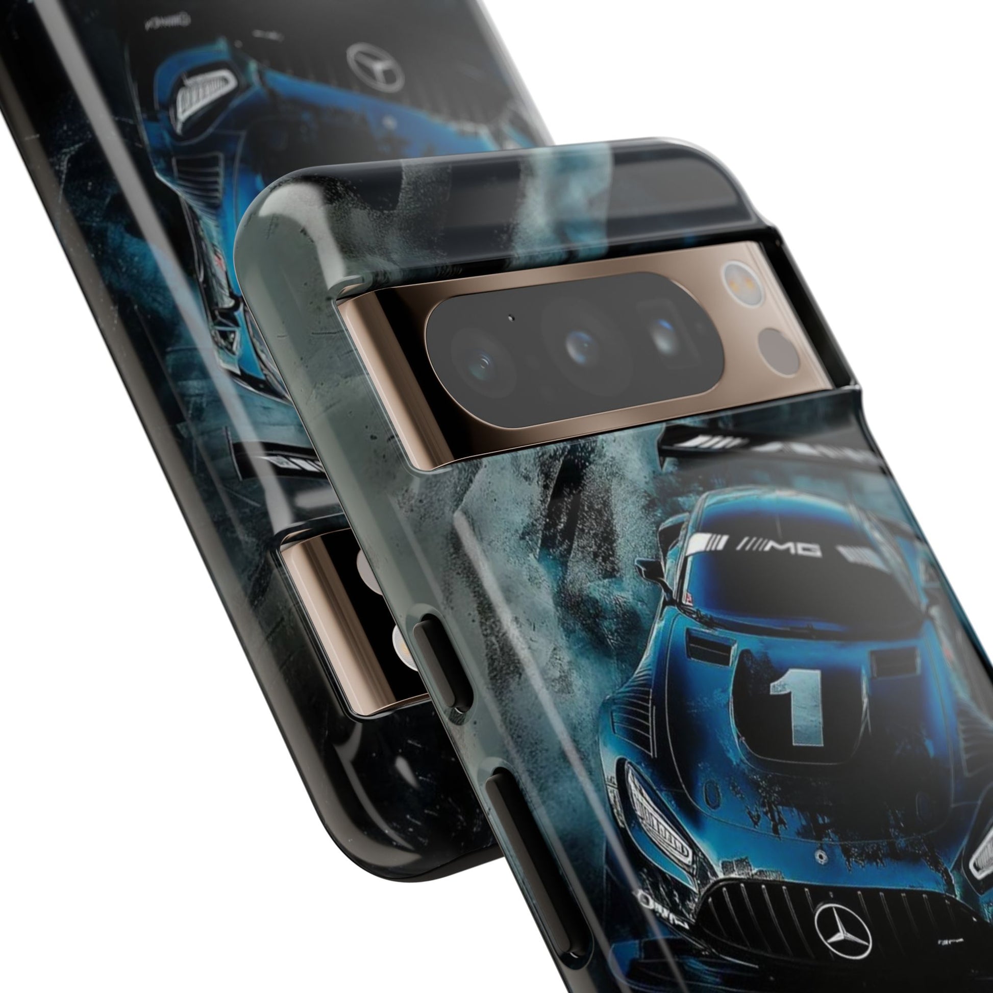 Mercedes AMG Racing Car Tough Cases for iPhones, Samsung, and Pixel