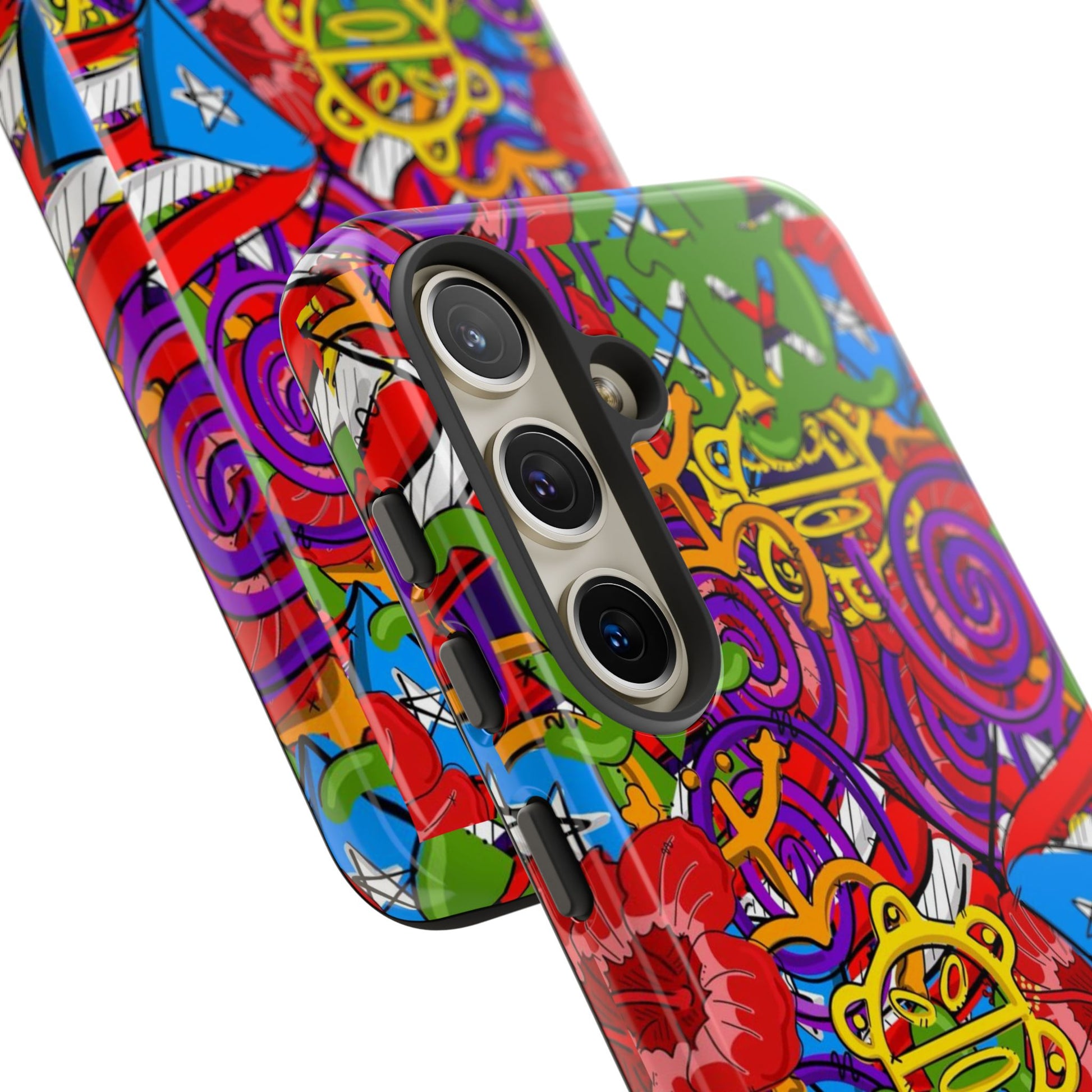 Puerto Rico Taino Tribal Art Tough Cases for iPhones, Samsung, and Pixel