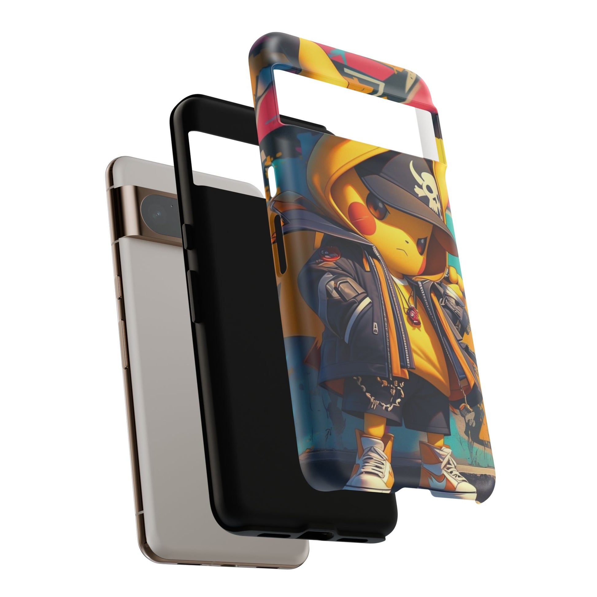 Cute Poke Bear Phone Case, Tough Cases for iPhones, Samsung, and Pixel