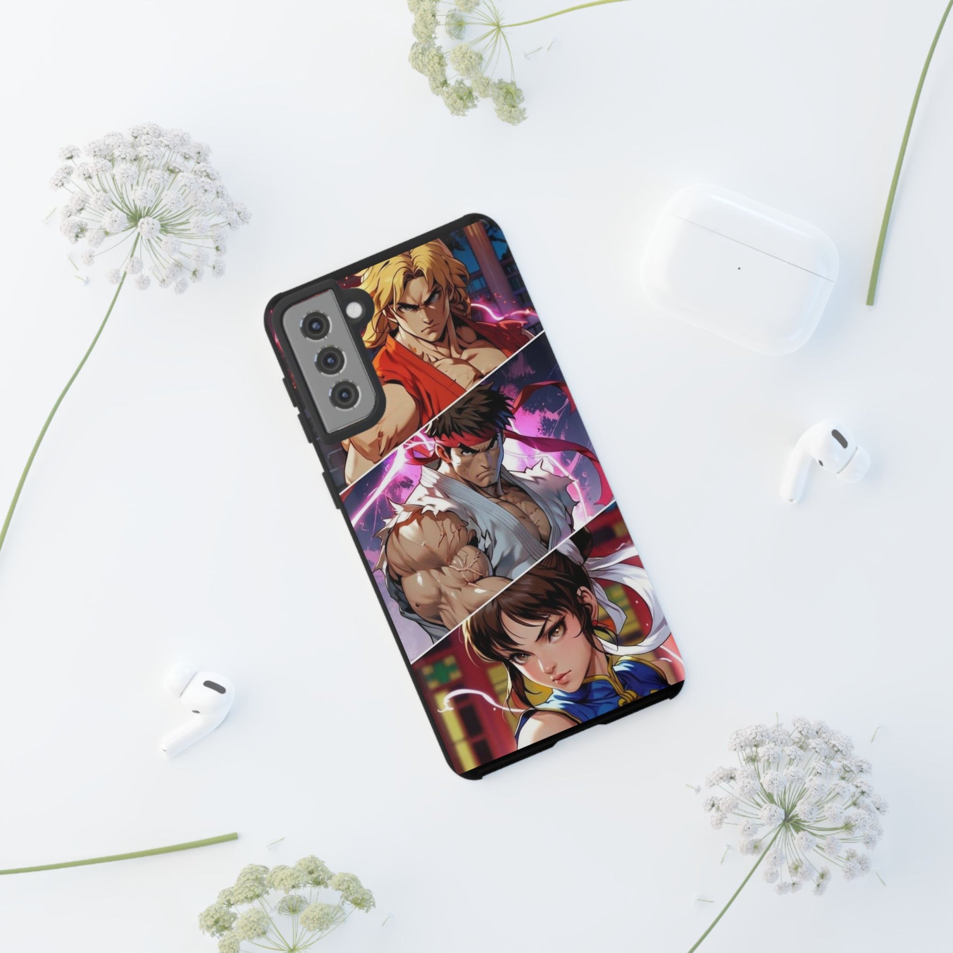 Street Fighter Gamer Theme Tough Cases for iPhones, Samsung, and Pixel