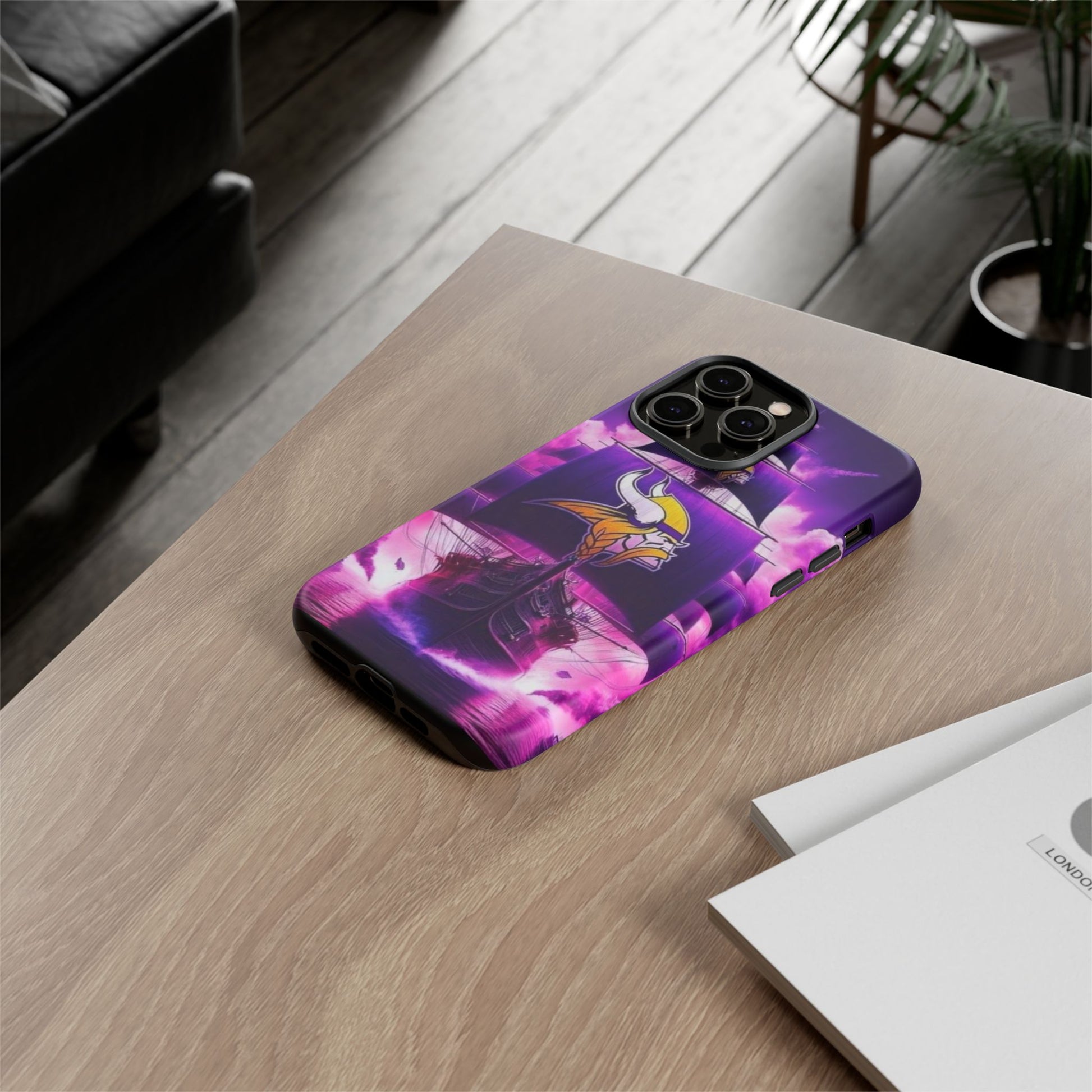 Minnesota Vikings Ship Football Phone Case, Tough Cases for iPhones, Samsung, and Pixel
