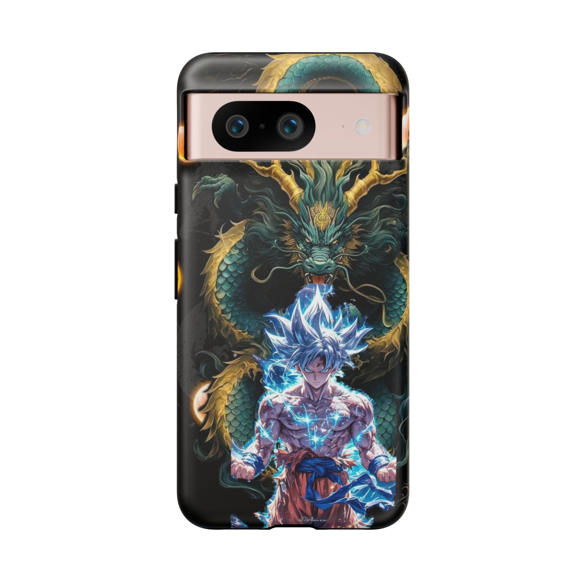 Anime Goku x Shenron Dragonball Z Tough Cases for iPhones, Samsung, and Pixel
