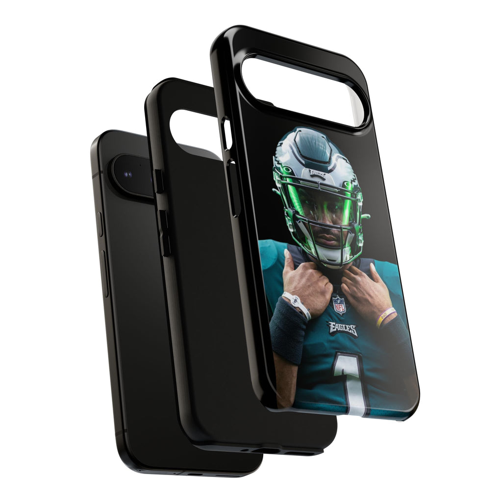 Eagles Football Jalen Hurts Tough Cases for iPhones, Samsung, and Pixel