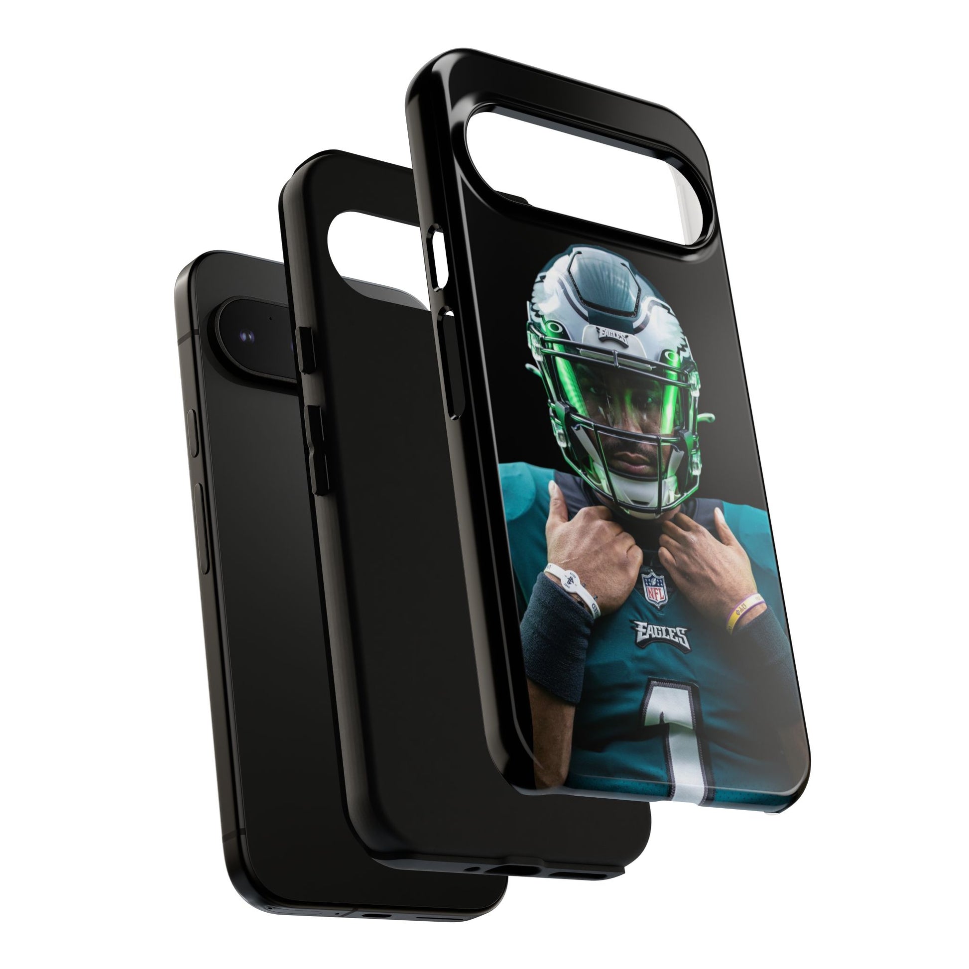 Eagles Football Jalen Hurts Tough Cases for iPhones, Samsung, and Pixel