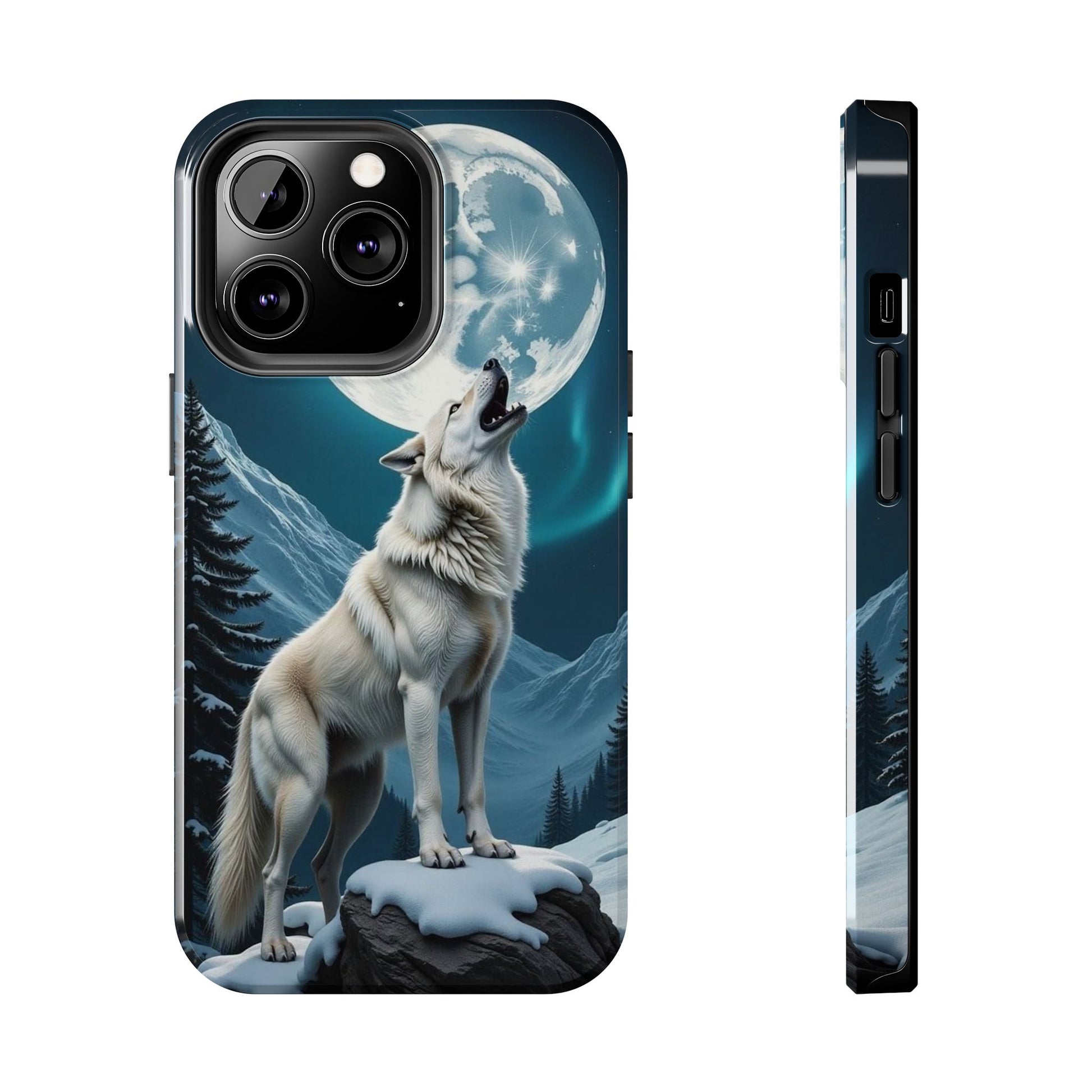 Howling Wolf Theme Phone Cases for iPhones & Samsung Phones