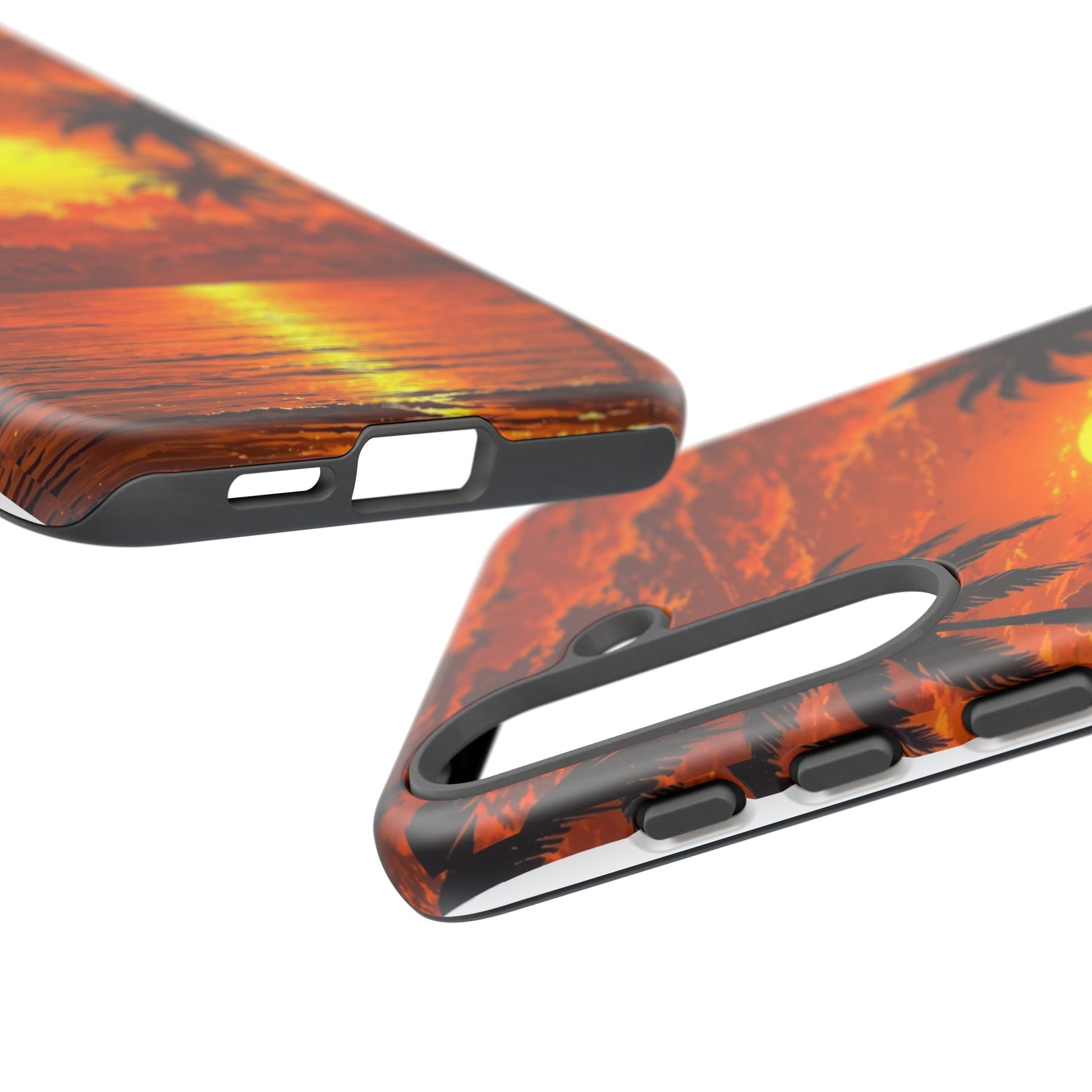 Beautiful Beach Sunset Tough Cases for iPhones, Samsung, and Pixel