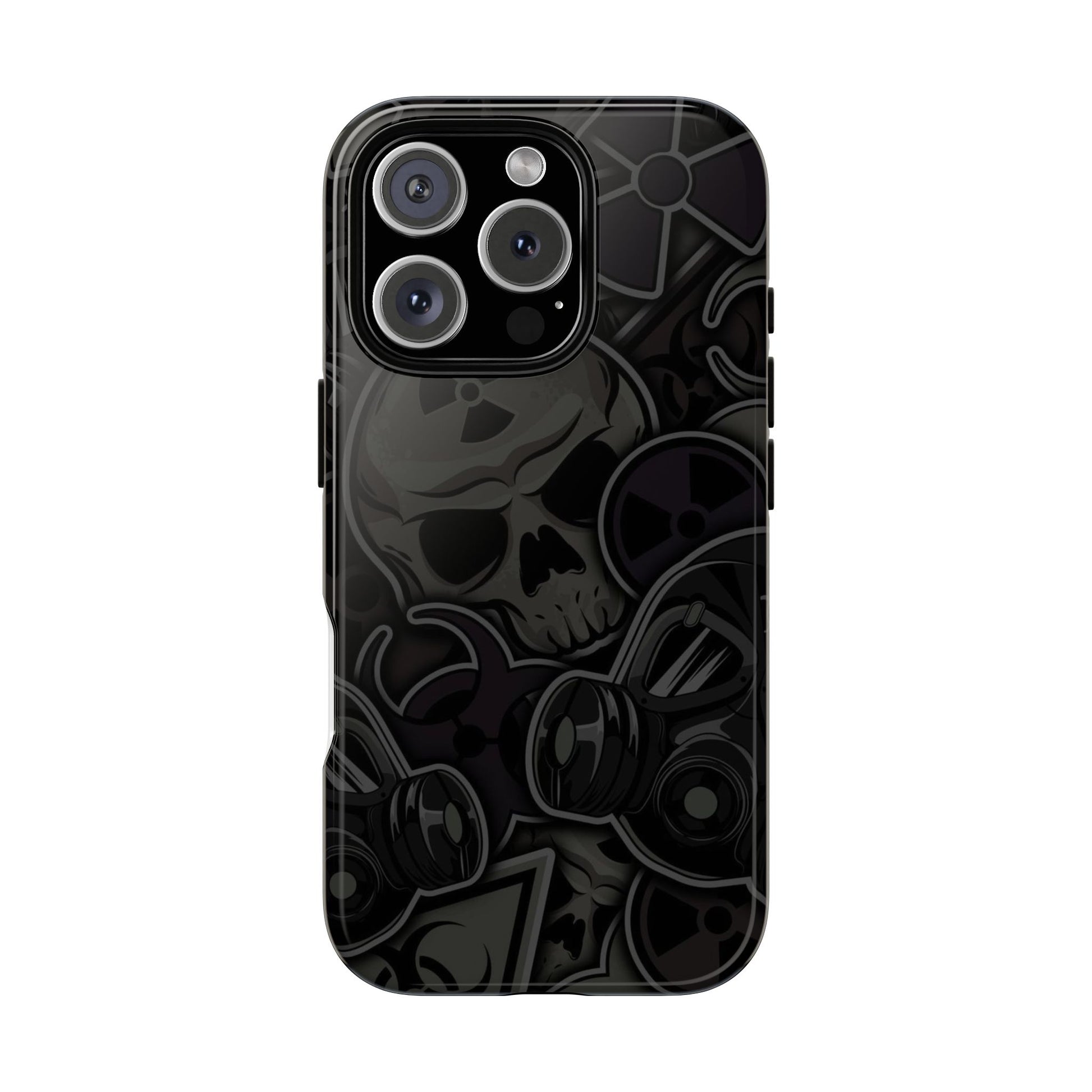 Tough Cases Phone Case, Edgy Skull Design Phone Cover, Gothic Cell Phone Shell