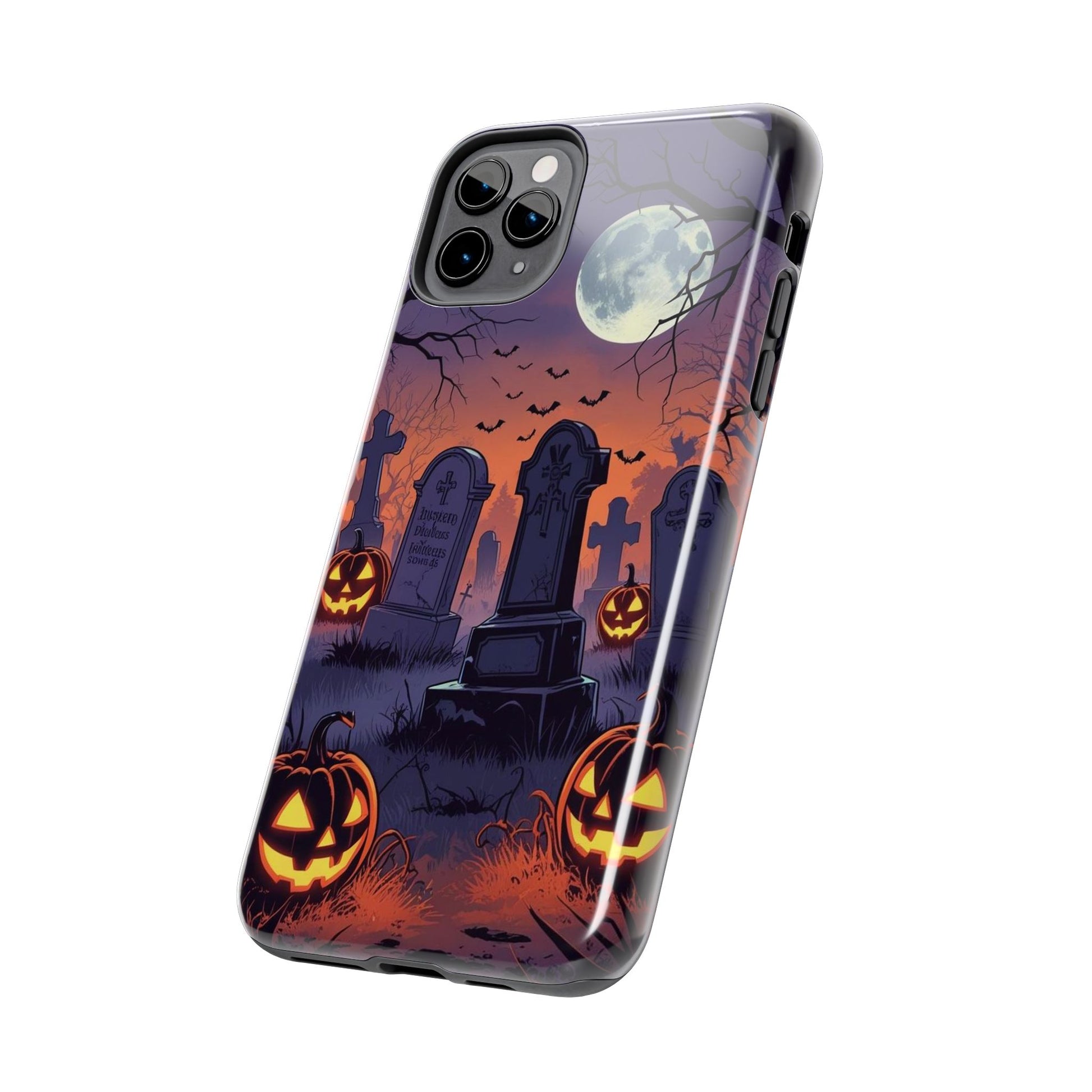 Graveyard Halloween Theme Phone Cases for iPhones & Samsung Phones