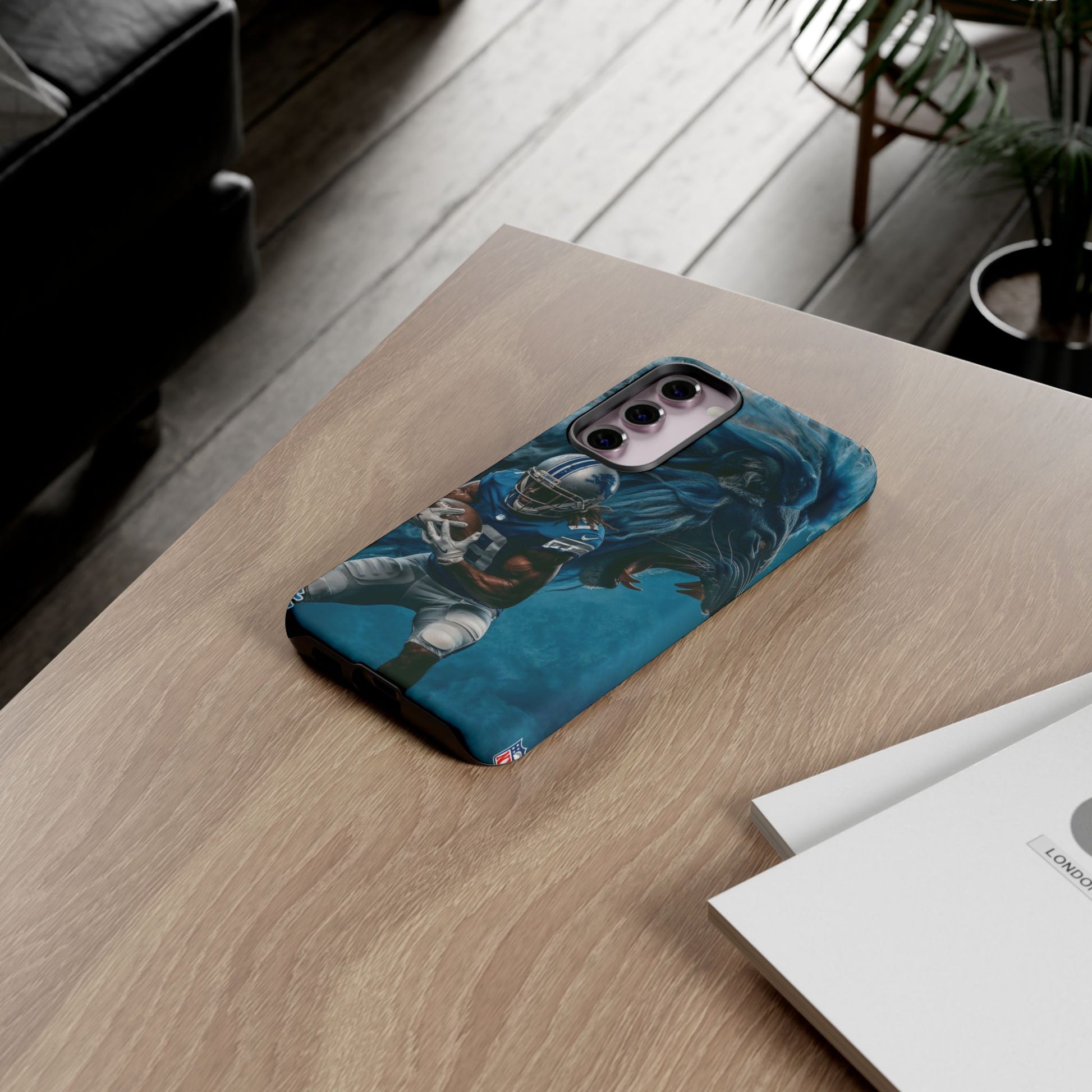 Detroit Lions Player Football Phone Case, Tough Cases for iPhones, Samsung, and Pixel