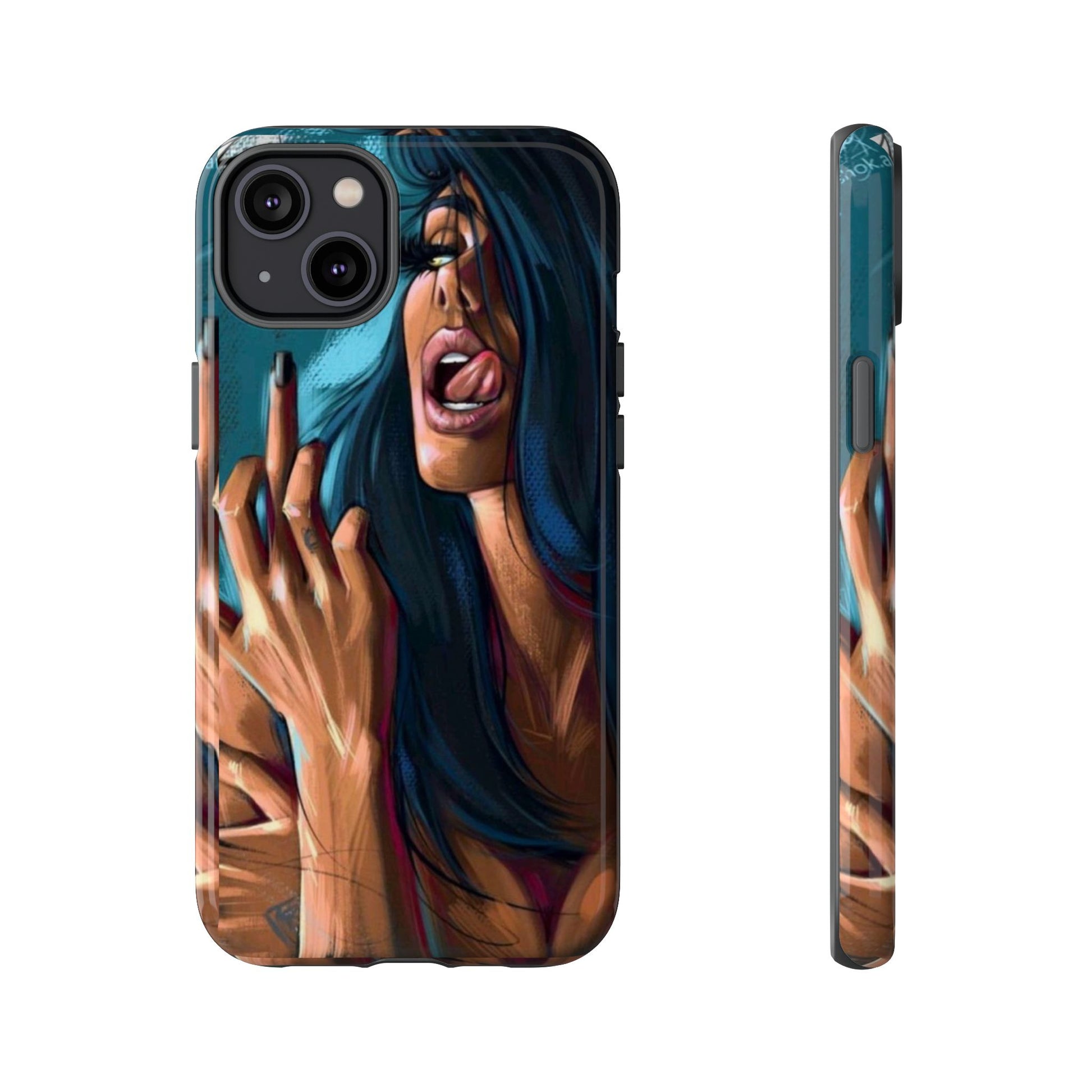 Tough Girl Theme Urban Design Cases for iPhones, Samsung, and Pixel