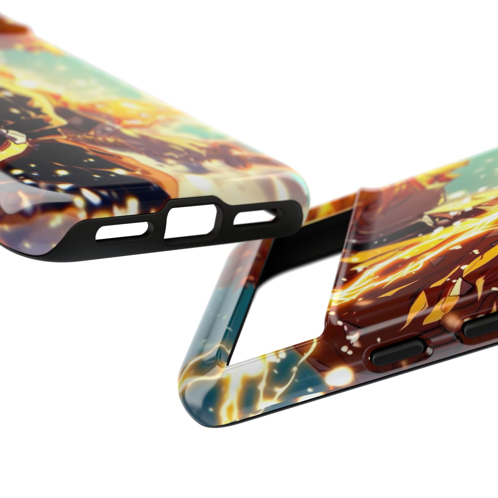 Demon Slayer Zenitsu Anime Theme Phone Case, Tough Cases for iPhones, Samsung, and Pixel